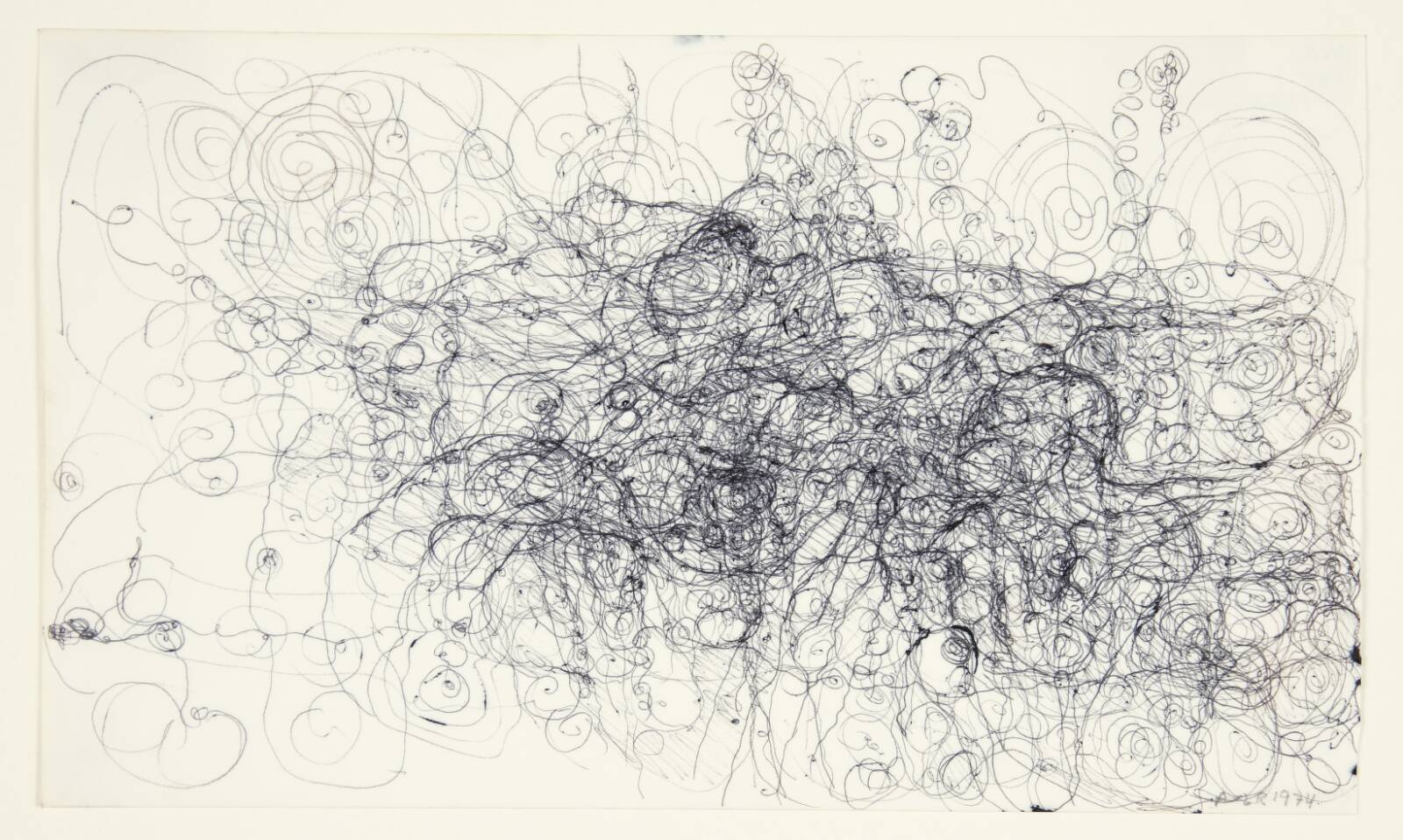 Tegning, Anne-Lise Rathsach, 1974