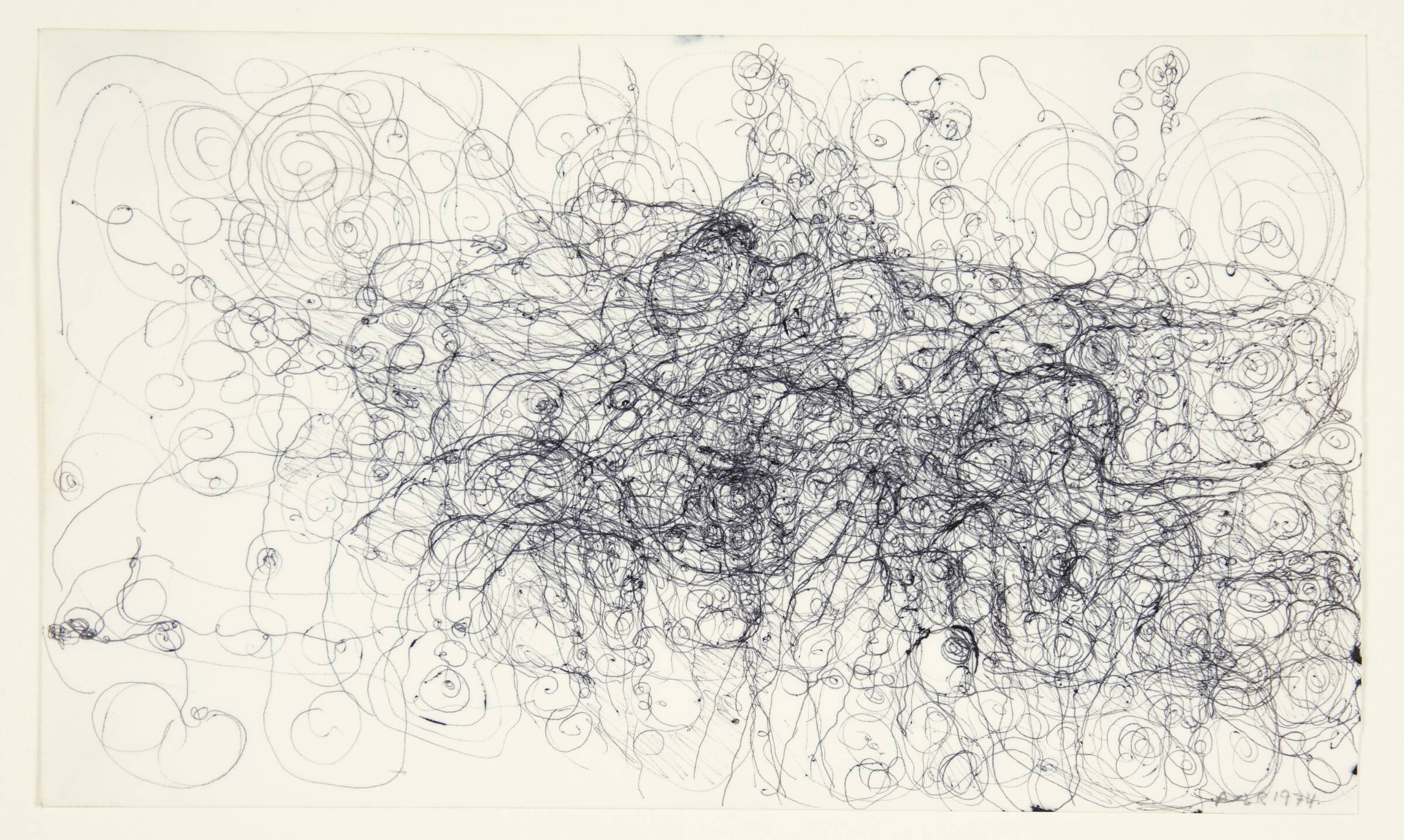 Tegning, Anne-Lise Rathsach, 1974