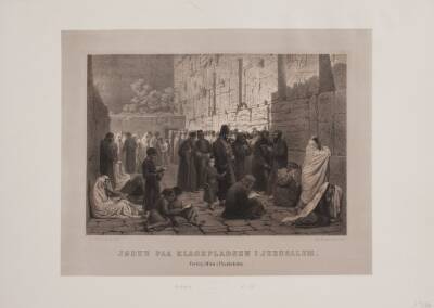 Jøder på klagepladsen i Jerusalem