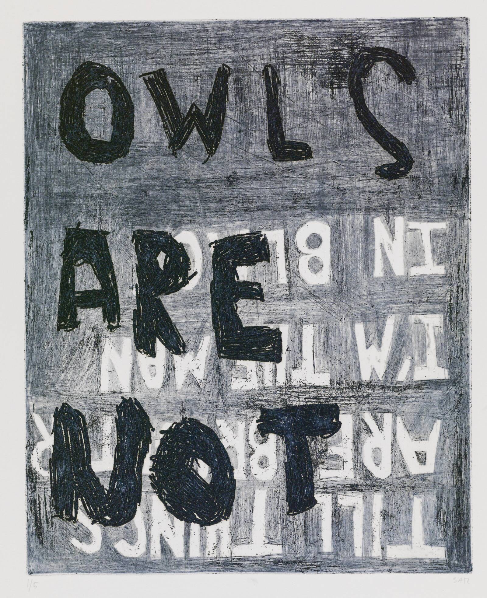 OWLS ARE NOT, Svend-Allan Sørensen, 2012