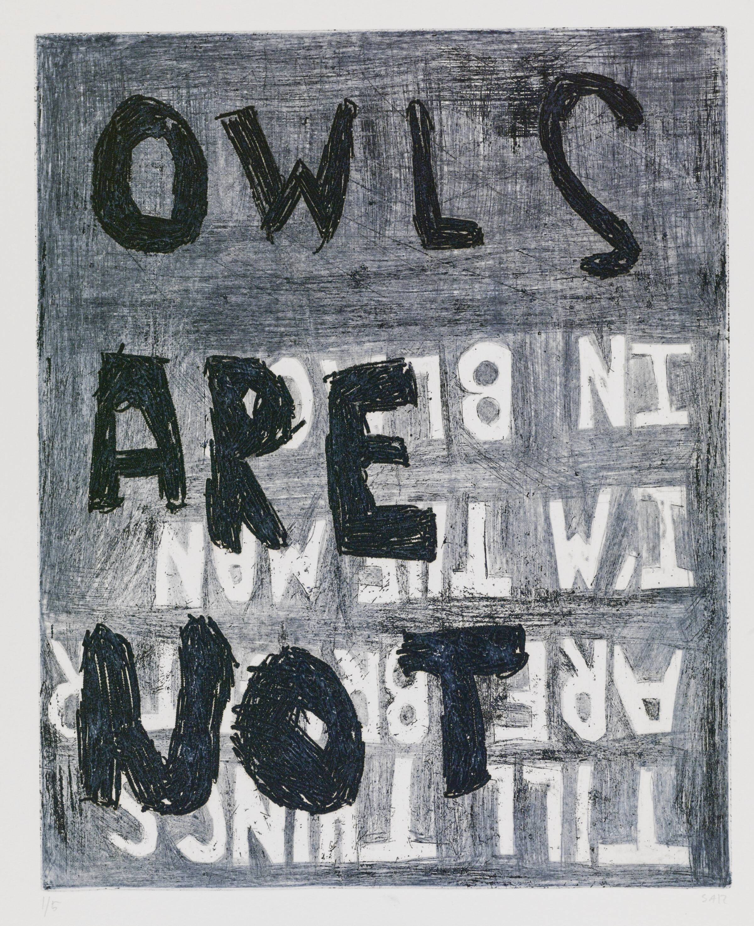 OWLS ARE NOT, Svend-Allan Sørensen, 2012