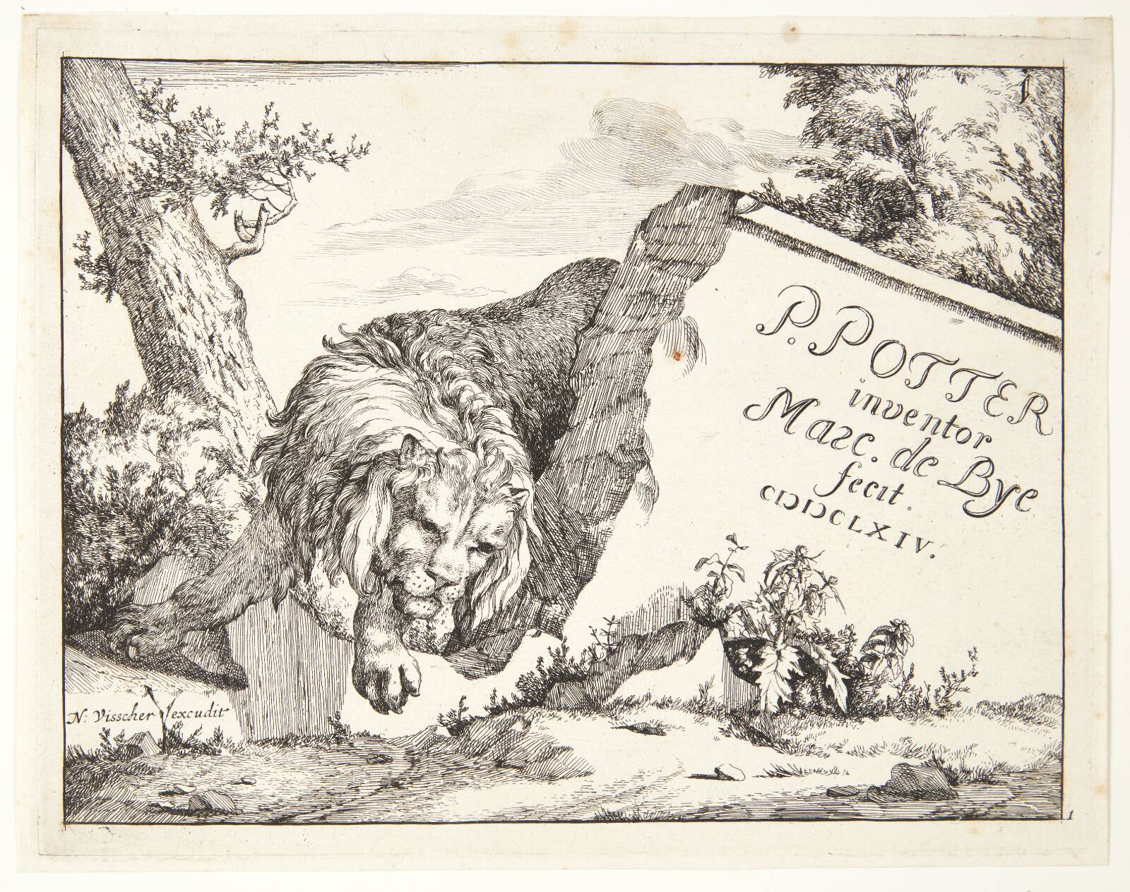 Titelblad til "Løver", Marcus de Bye, 1664