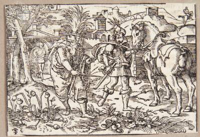 Tarquinius Superbus og Sextus' udsending i haven