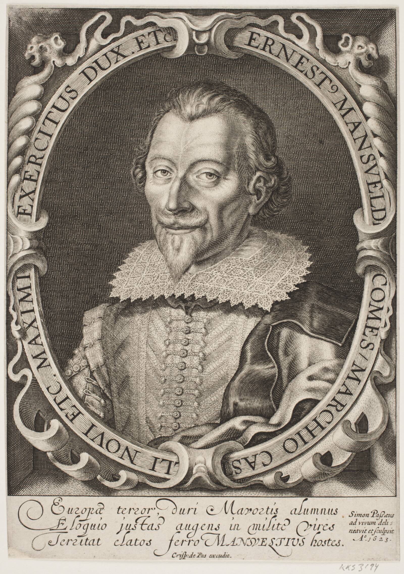 Ernst, greve af Mansfeld, Simon de Pas, 1623