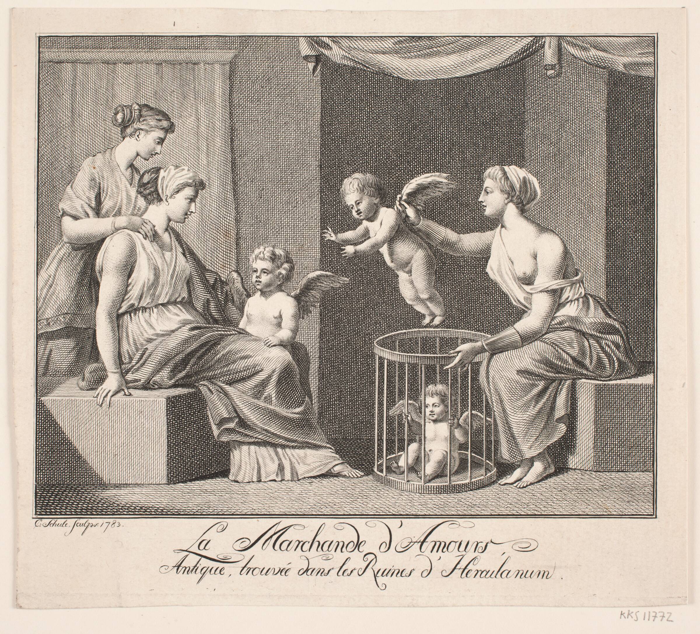 "La Marchande d'Amour", Georg Christian Schule, 1783