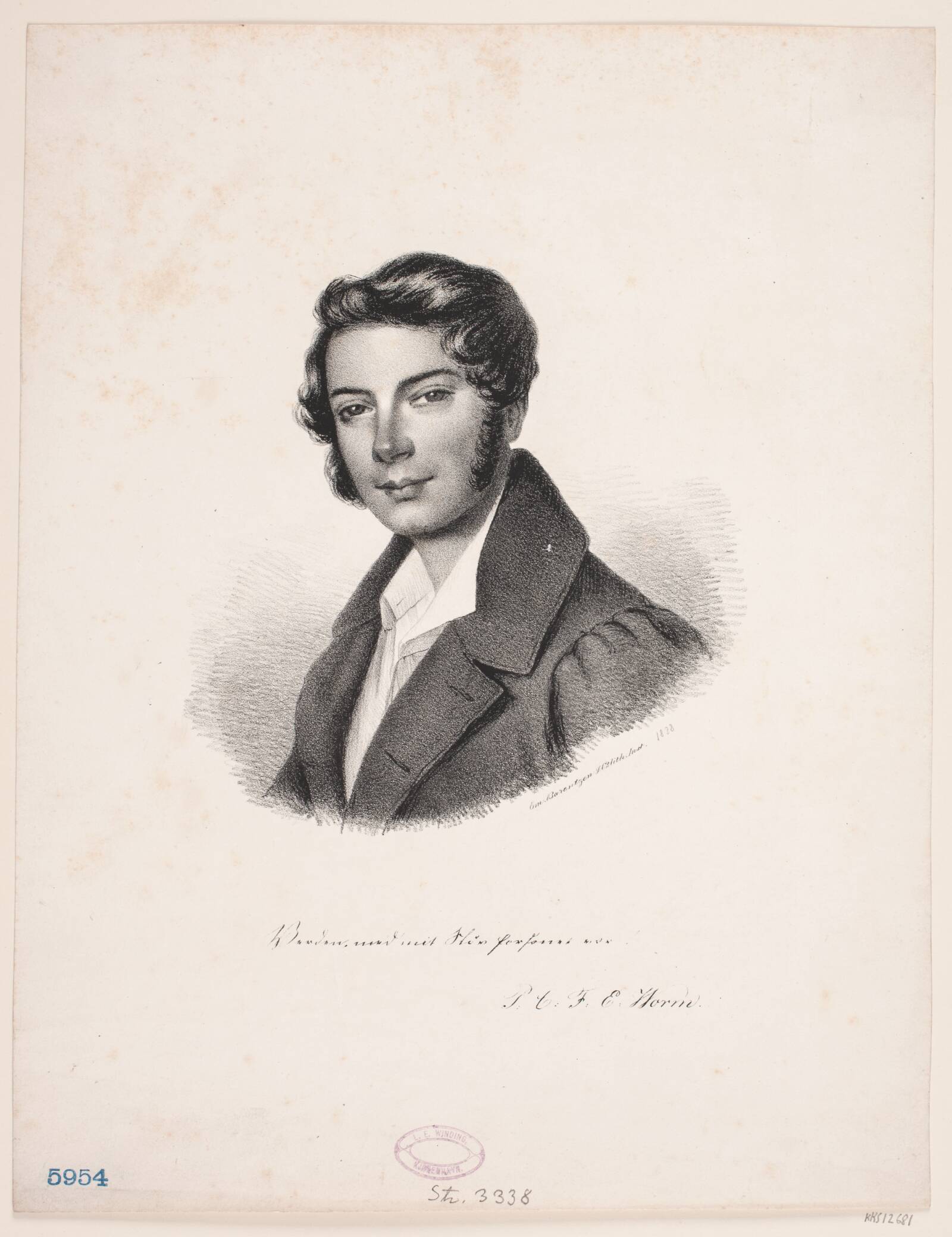 Petri Worm, Ubekendt, 1838