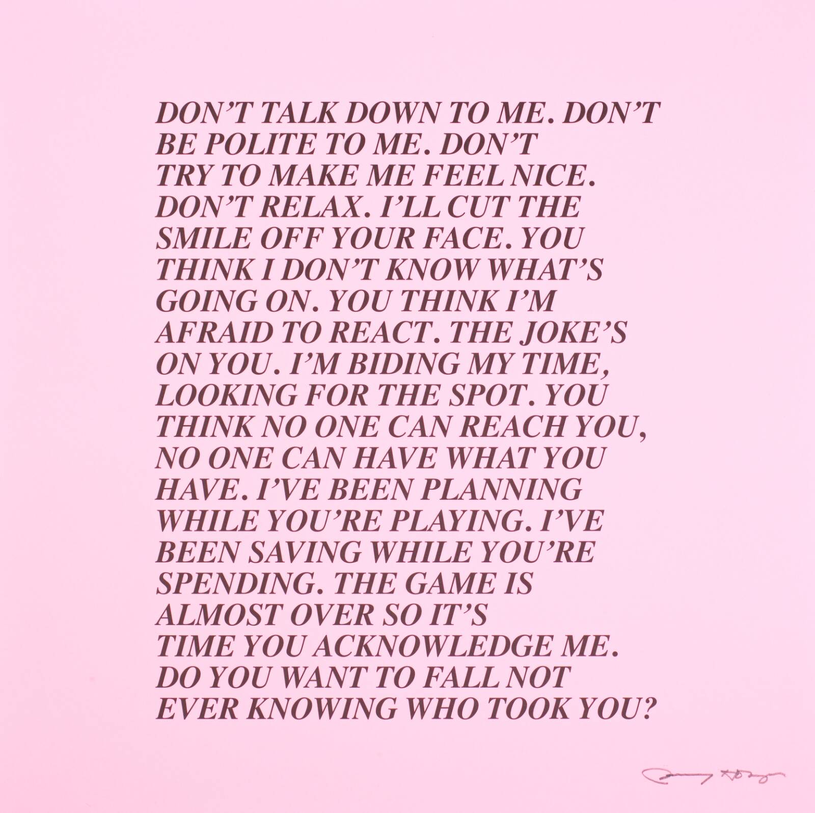 Inflammatory Essay, Jenny Holzer, 1979