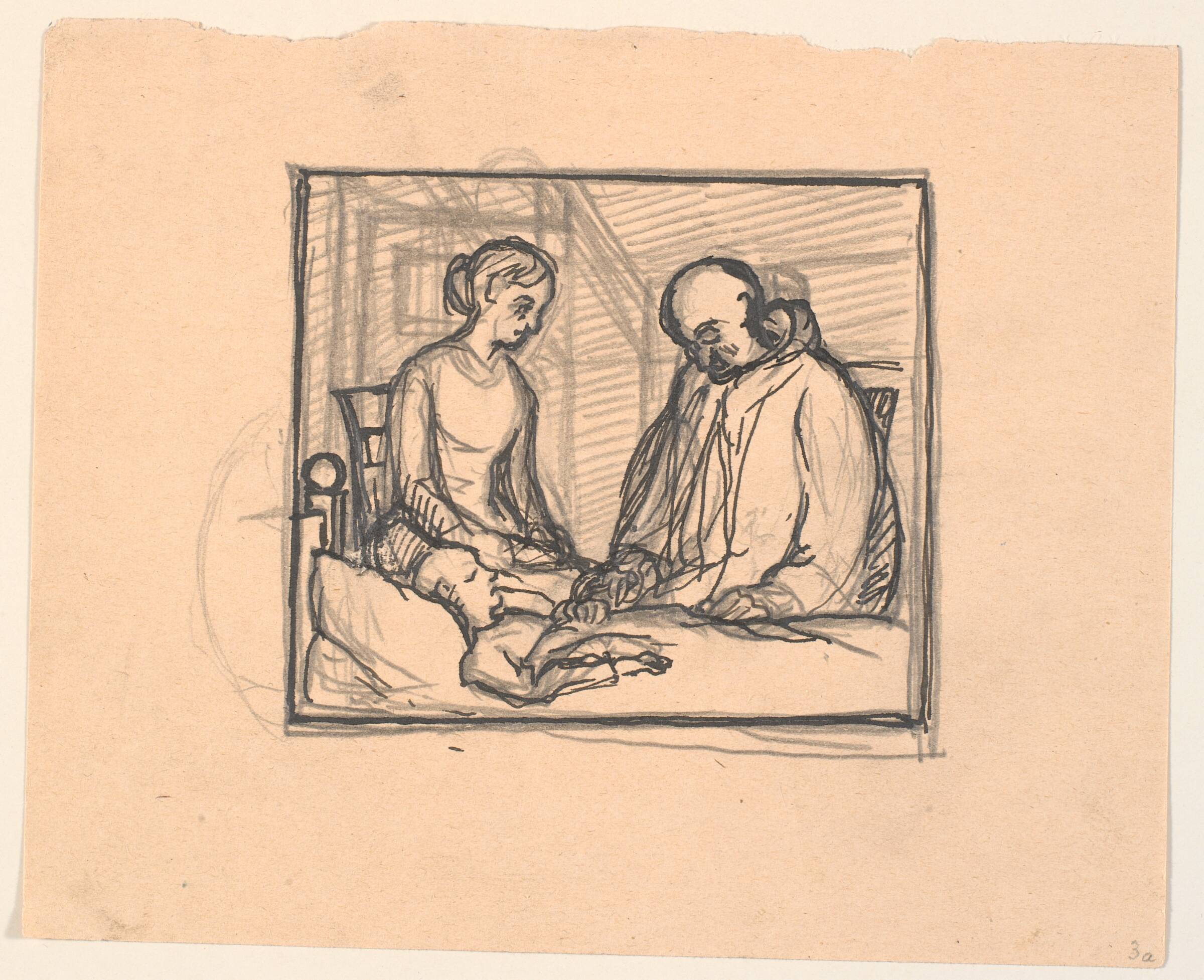 Og da den gamle Mand rystede af kulde..., Fritz Syberg, 1901-1902