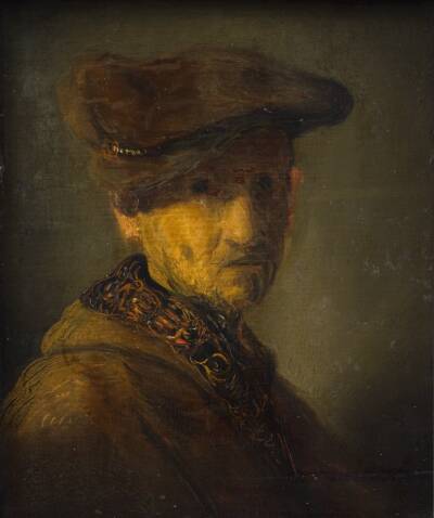 Mand med baret (Portræt af Rembrandts far)