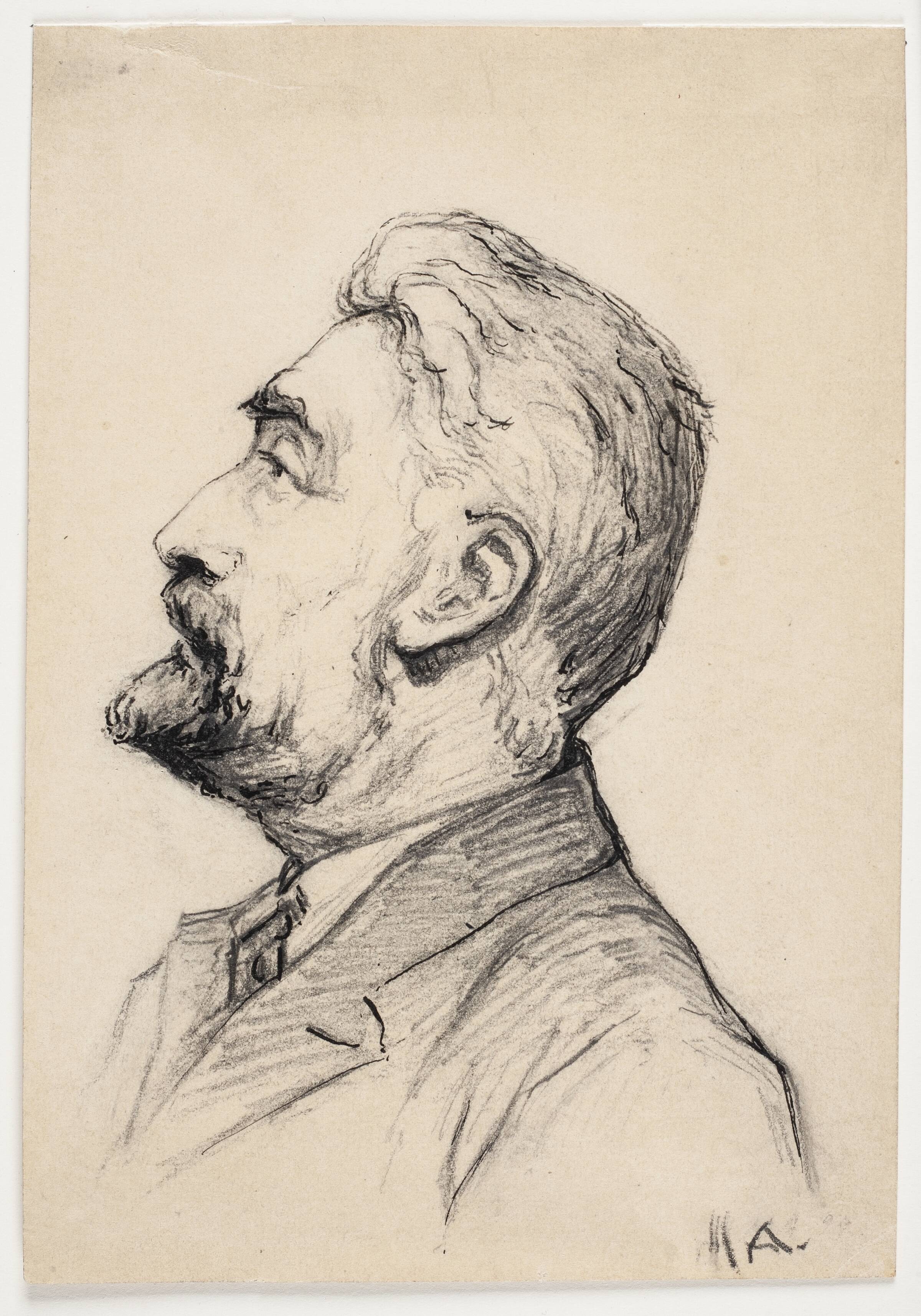 Portræt af kunsthistorikeren Julius Lange, Helvig Kinch, 1893-1895