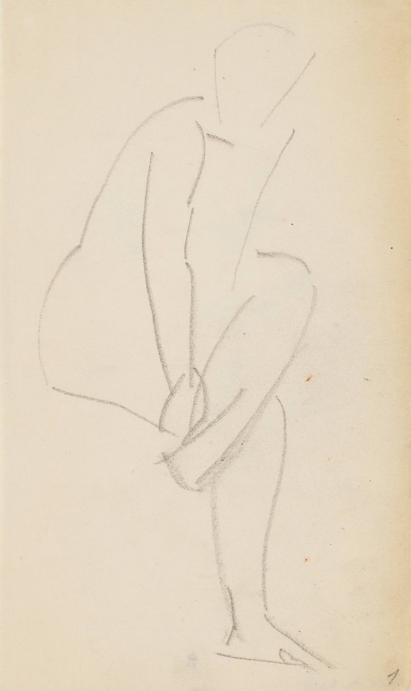 Siddende model, Isakson, Karl, 1914-1915