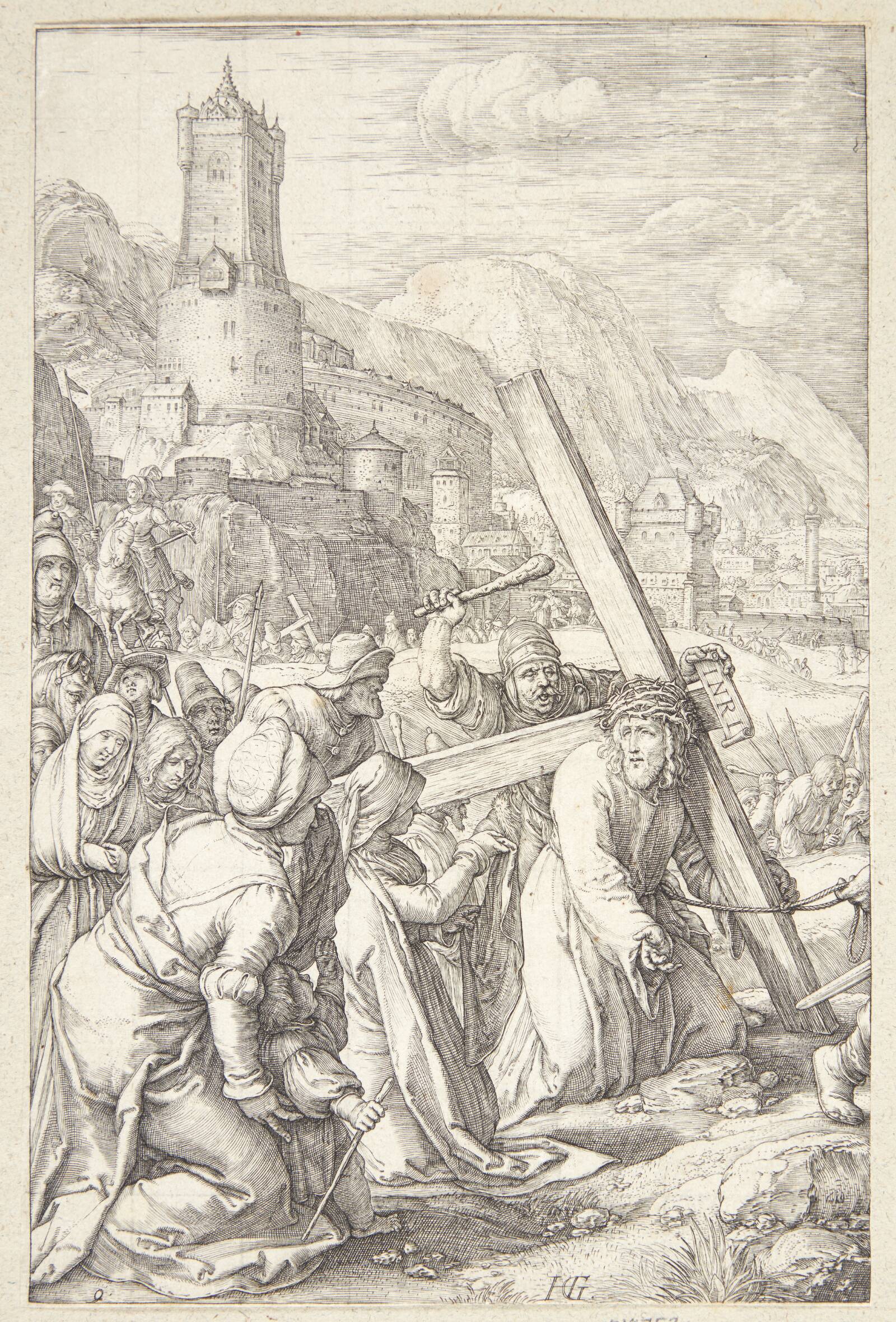 Korsbæringen, Hendrick Goltzius, 1596-1598