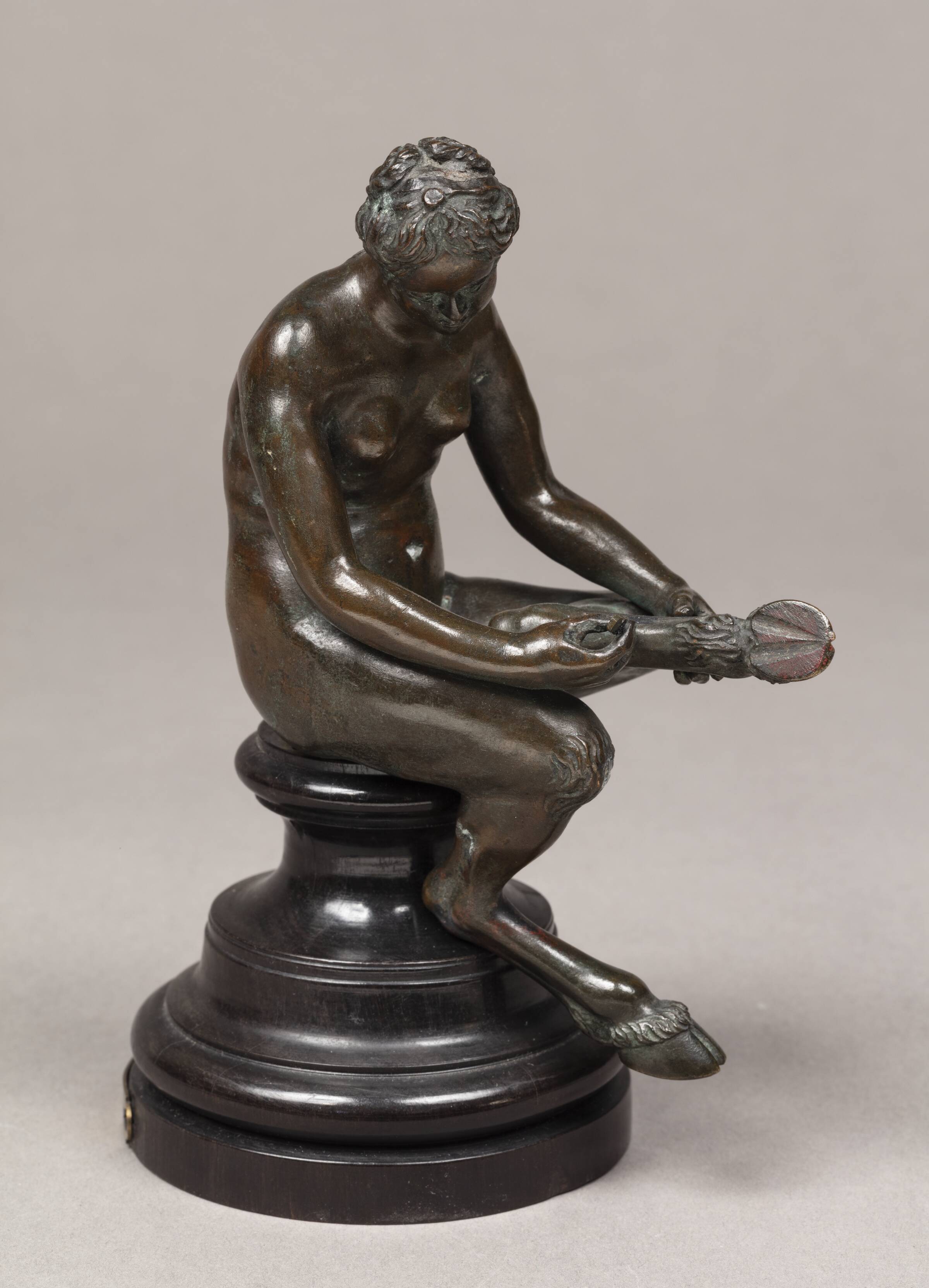 Kvindelig satyr som tornudtrækker (Spinario), Неизвестный художник, 1551-1600