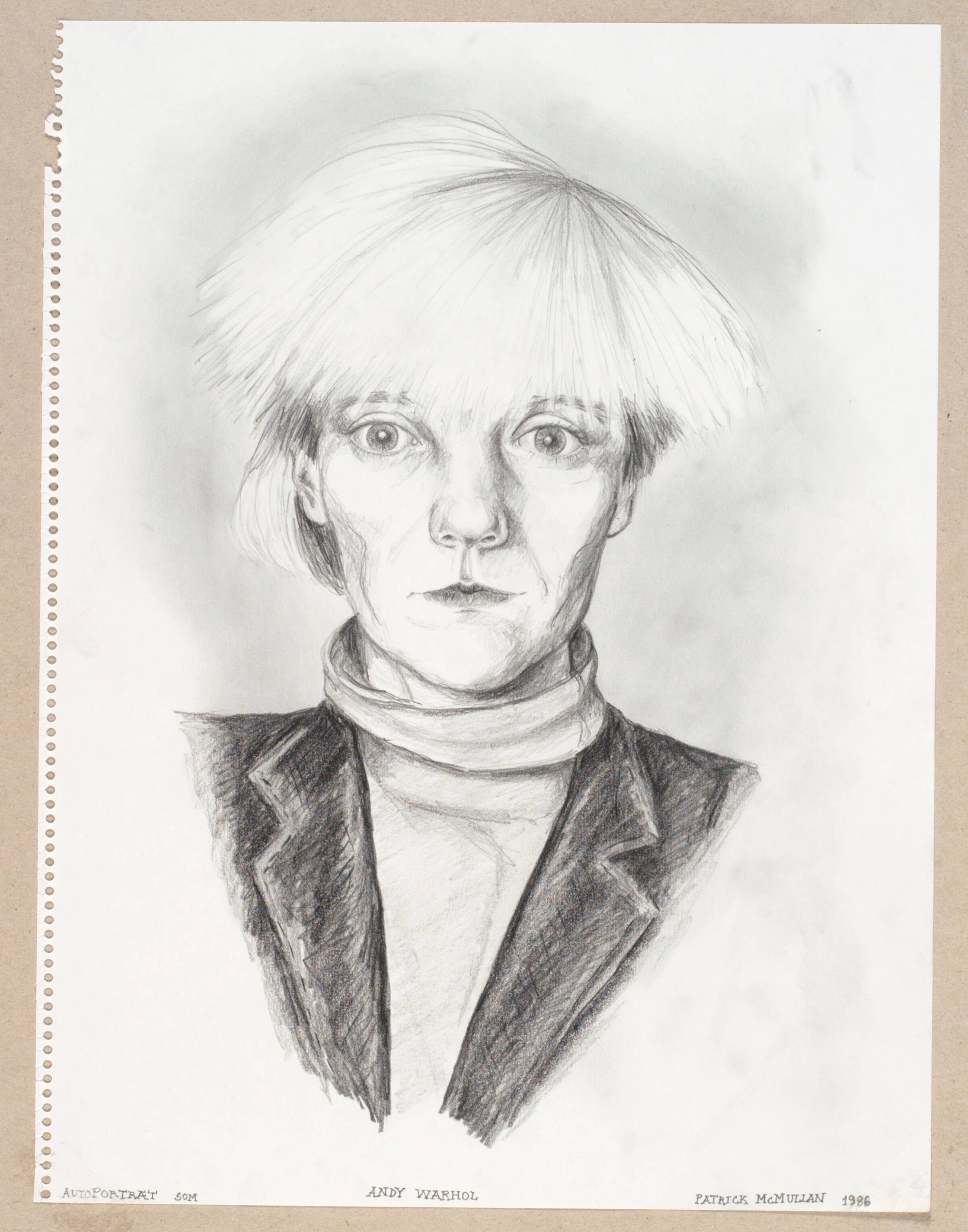 Autoportræt som Andy Warhol, Marianne T. Grønnow, 1992-1995