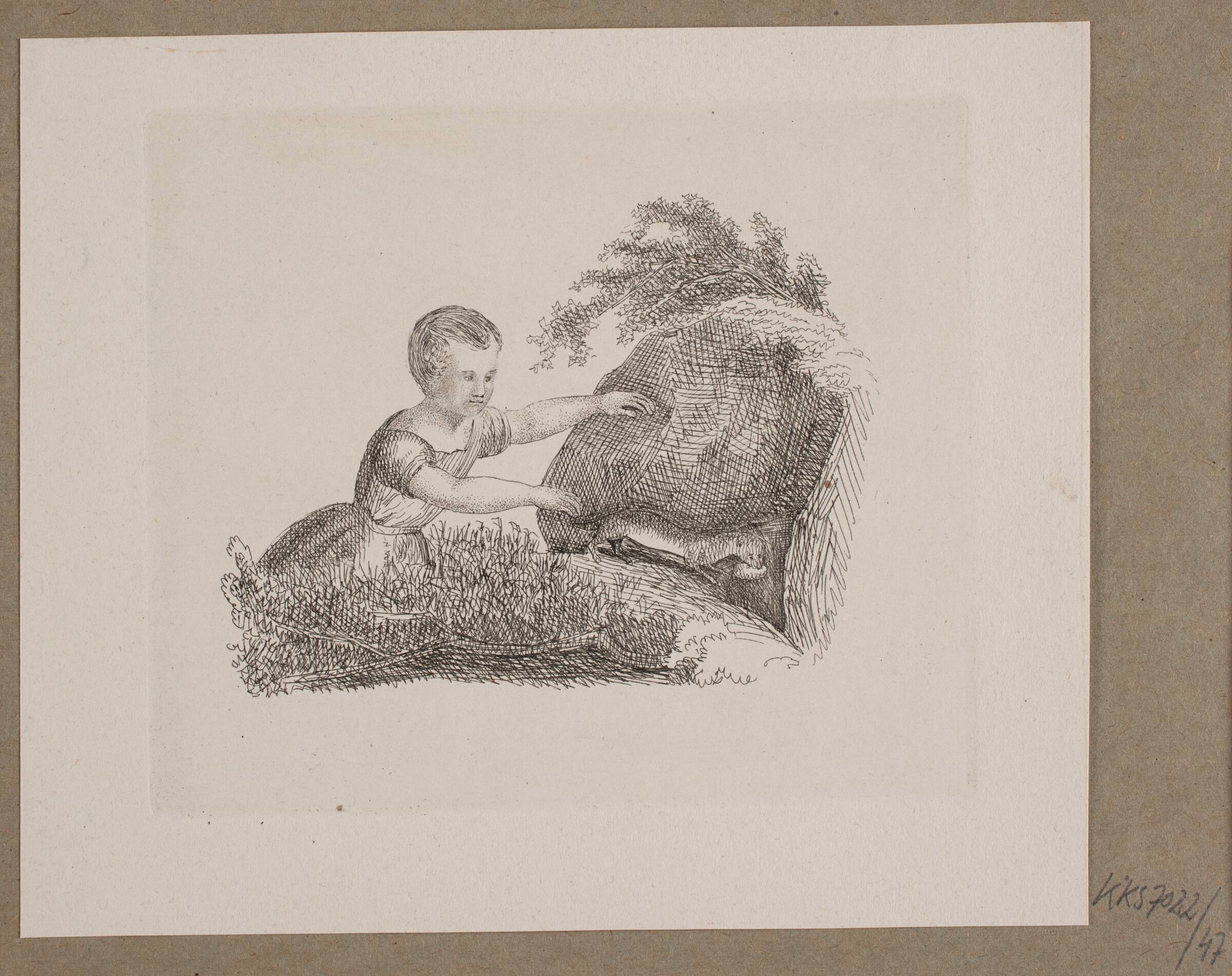 Illustration til O. Specter, "Fabler for Børn", Vilhelm Kyhn, 1838