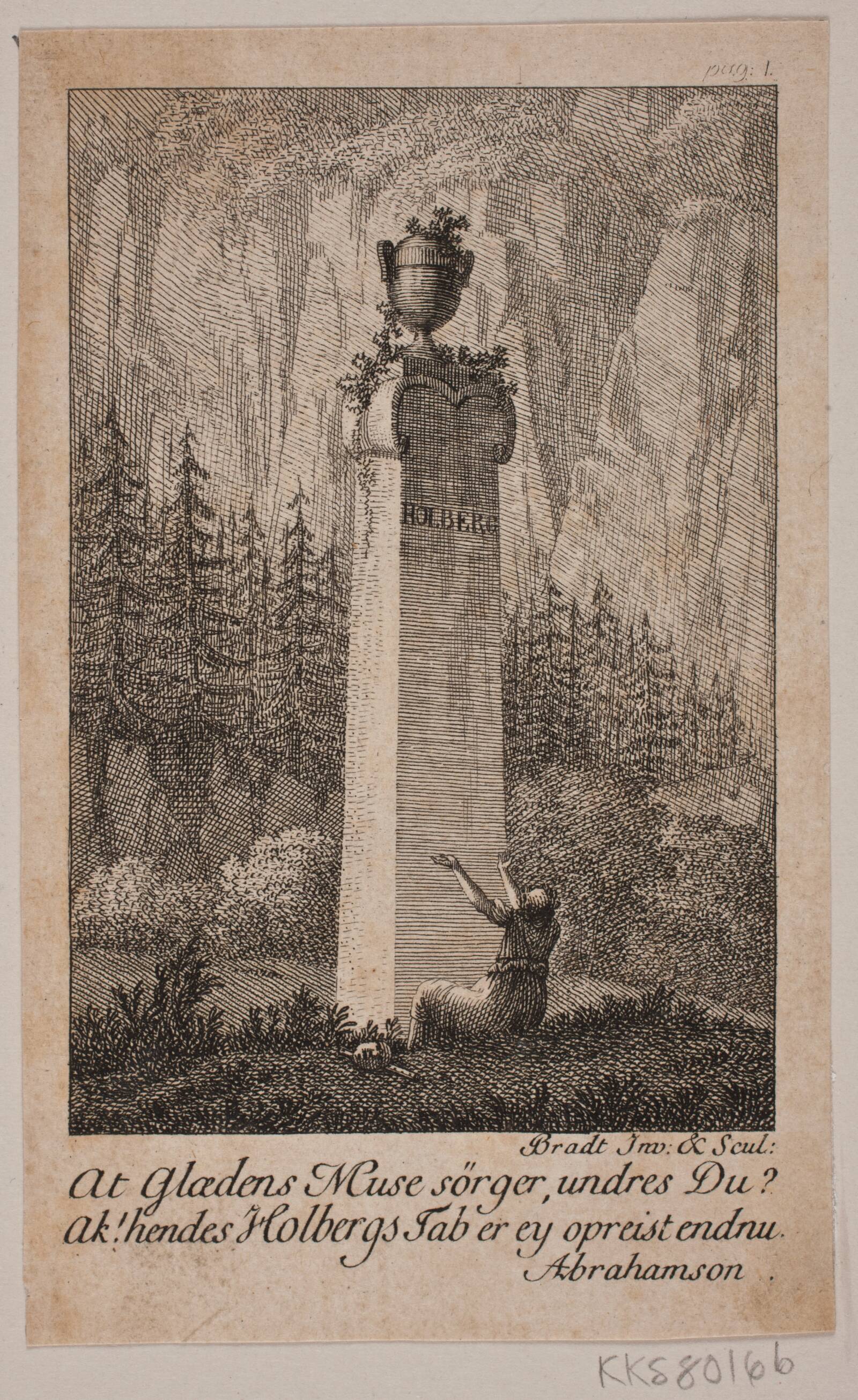 Holbergs Minde, Bradt, F.L., 1784