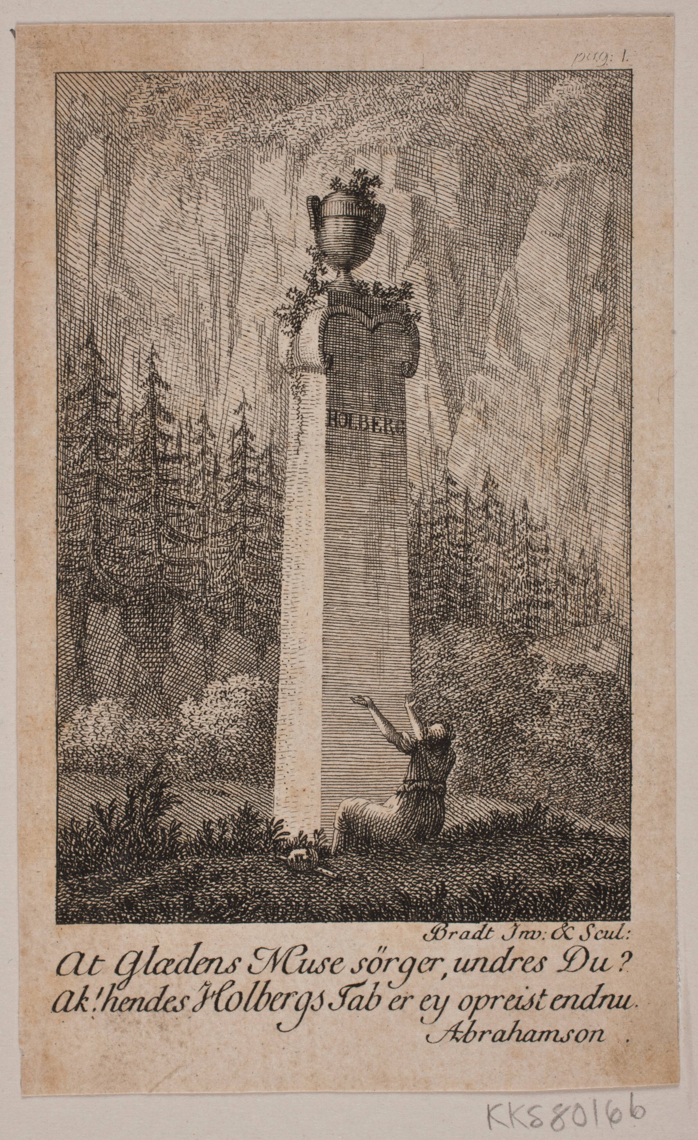 Holbergs Minde, Bradt, F.L., 1784