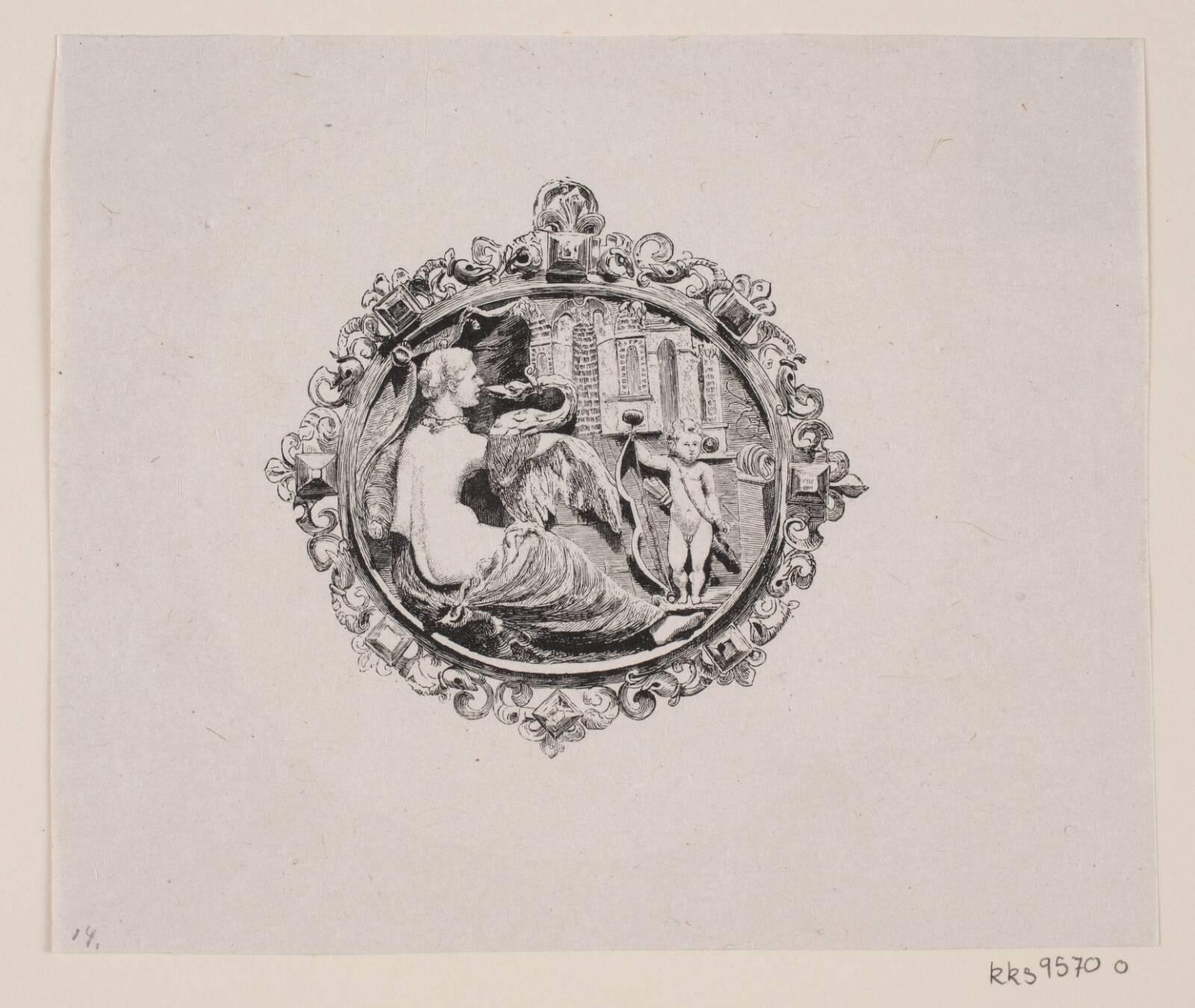 Leda med svanen, Oscar Andersen, 1848-1907