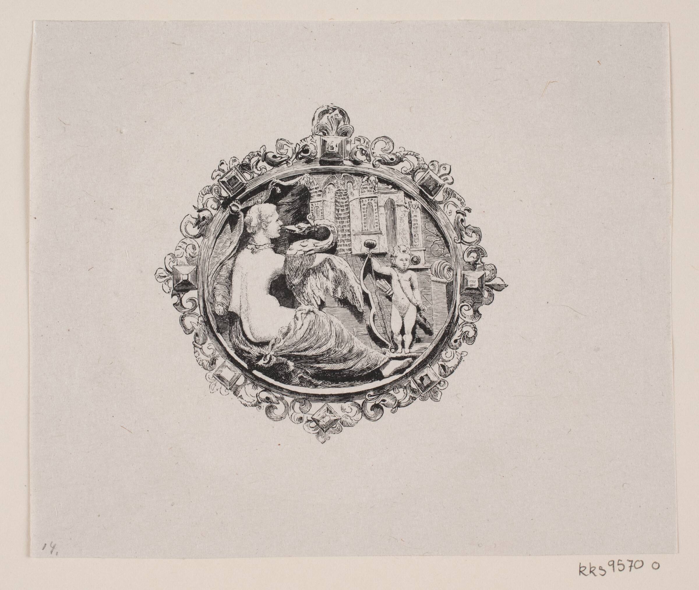 Leda med svanen, Oscar Andersen, 1848-1907