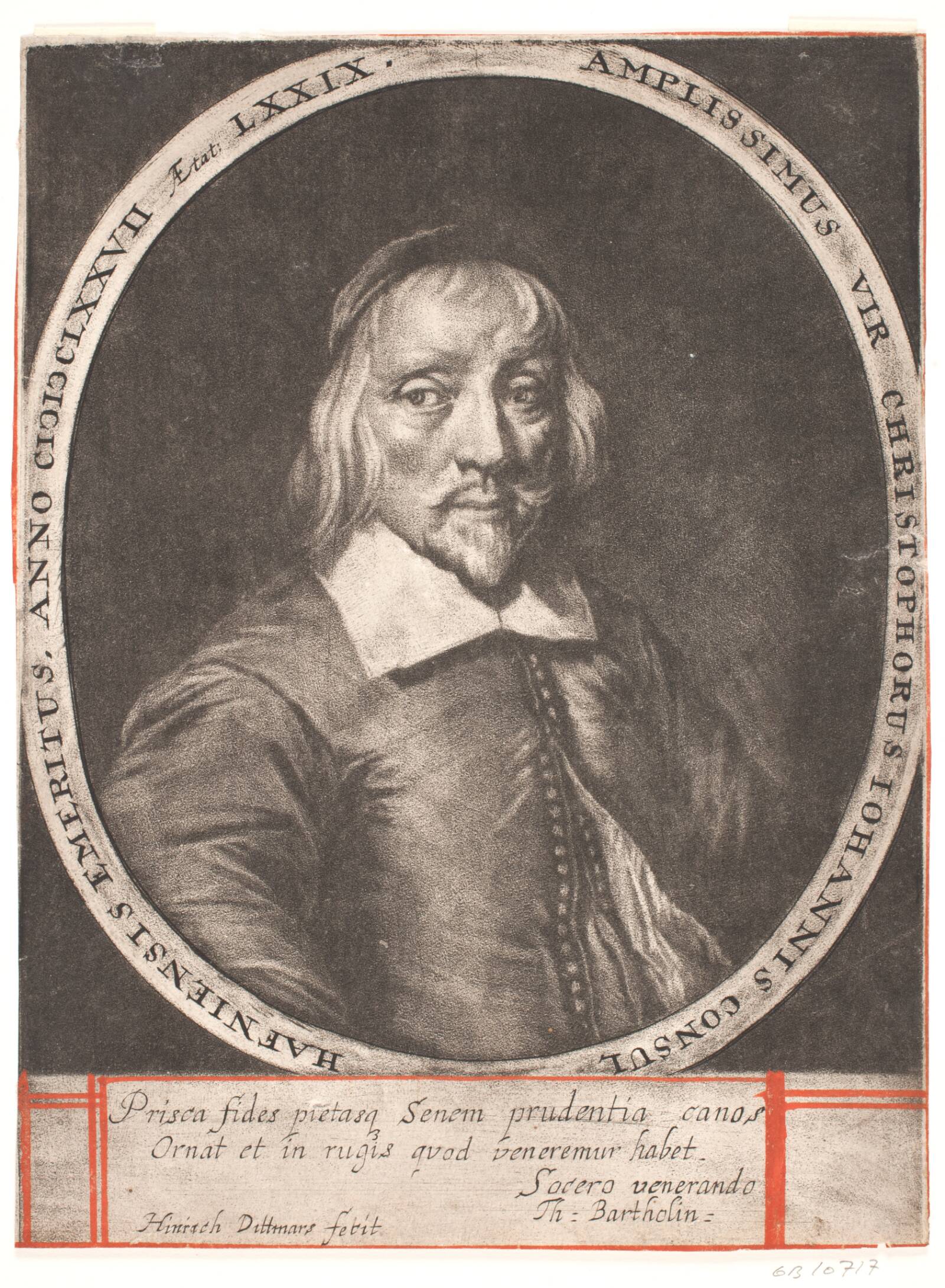Borgmester Christopher Hansen, Heinrich Dittmers, 1677
