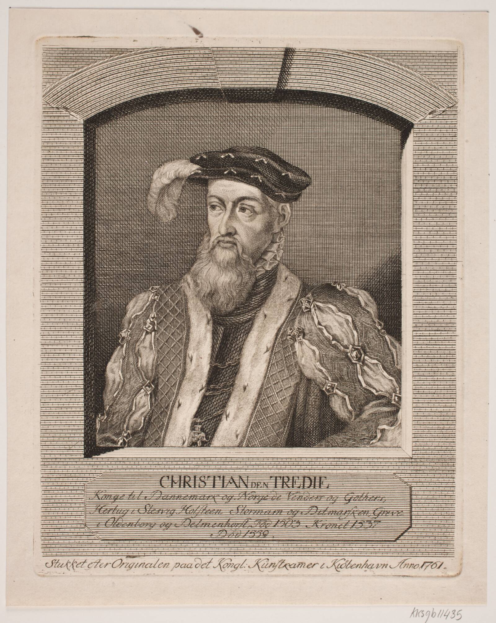 Christian d. 3., Georg Vilhelm Baurenfeind, 1761