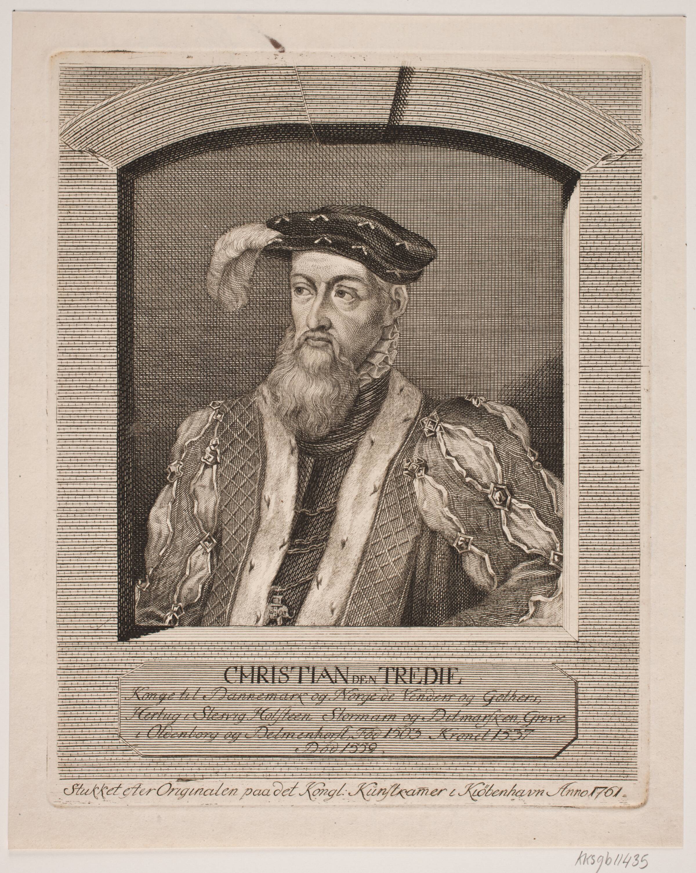 Christian d. 3., Georg Vilhelm Baurenfeind, 1761