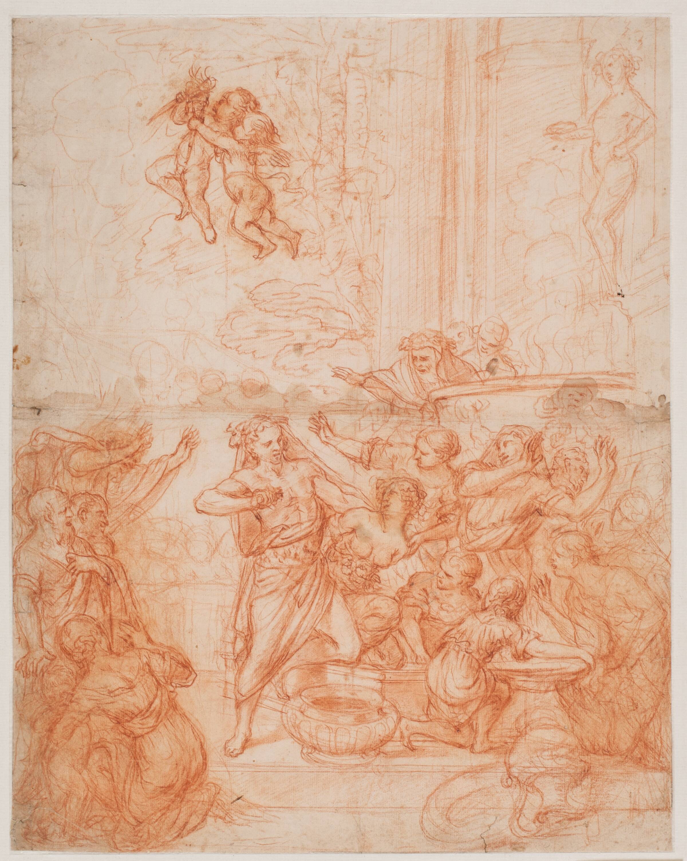 Coresius dræber sig af kærlighed til Callirboe, Hendrik Krock, 1671-1738