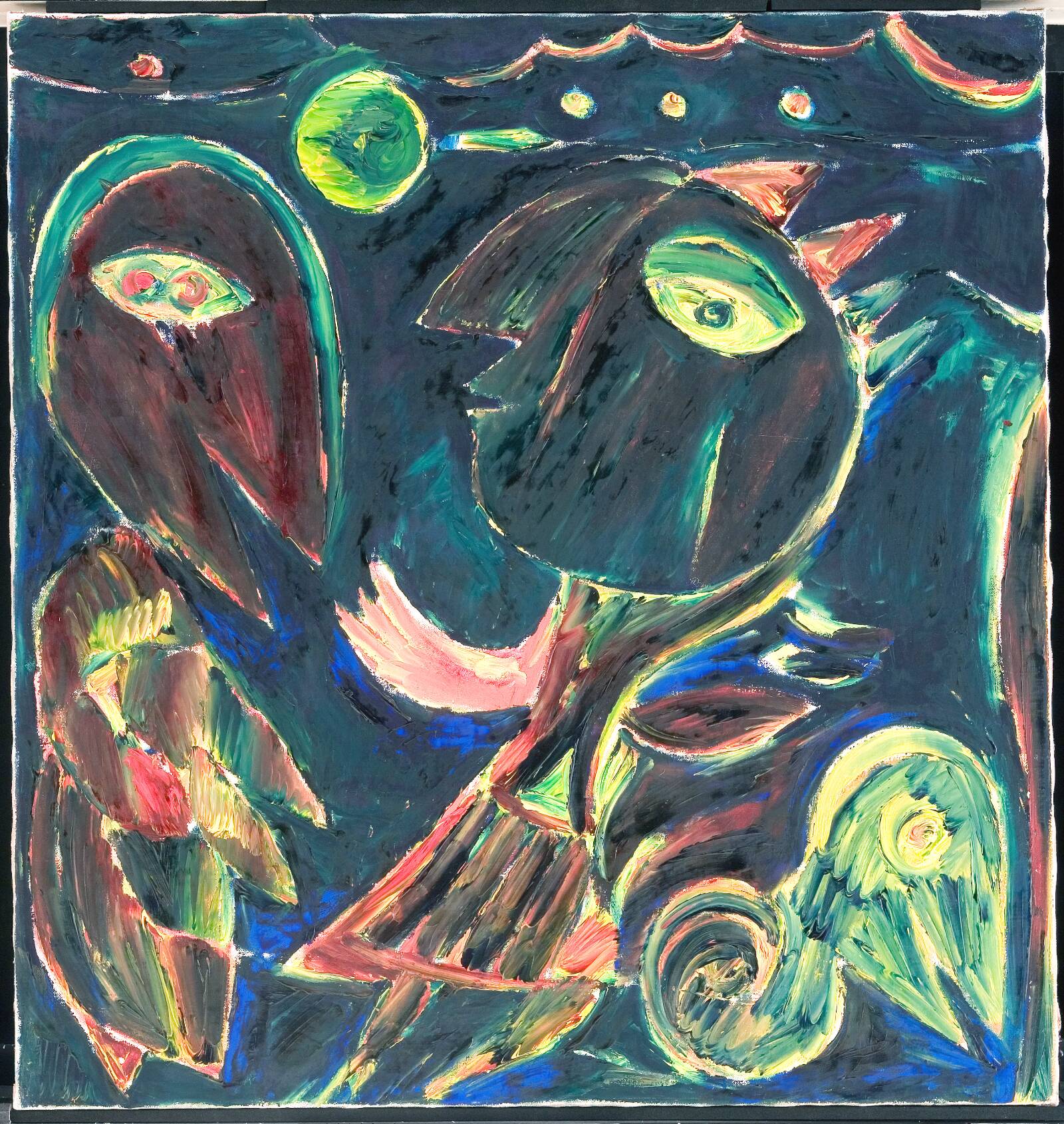Figurer i natten, Carl-Henning Pedersen, 1972