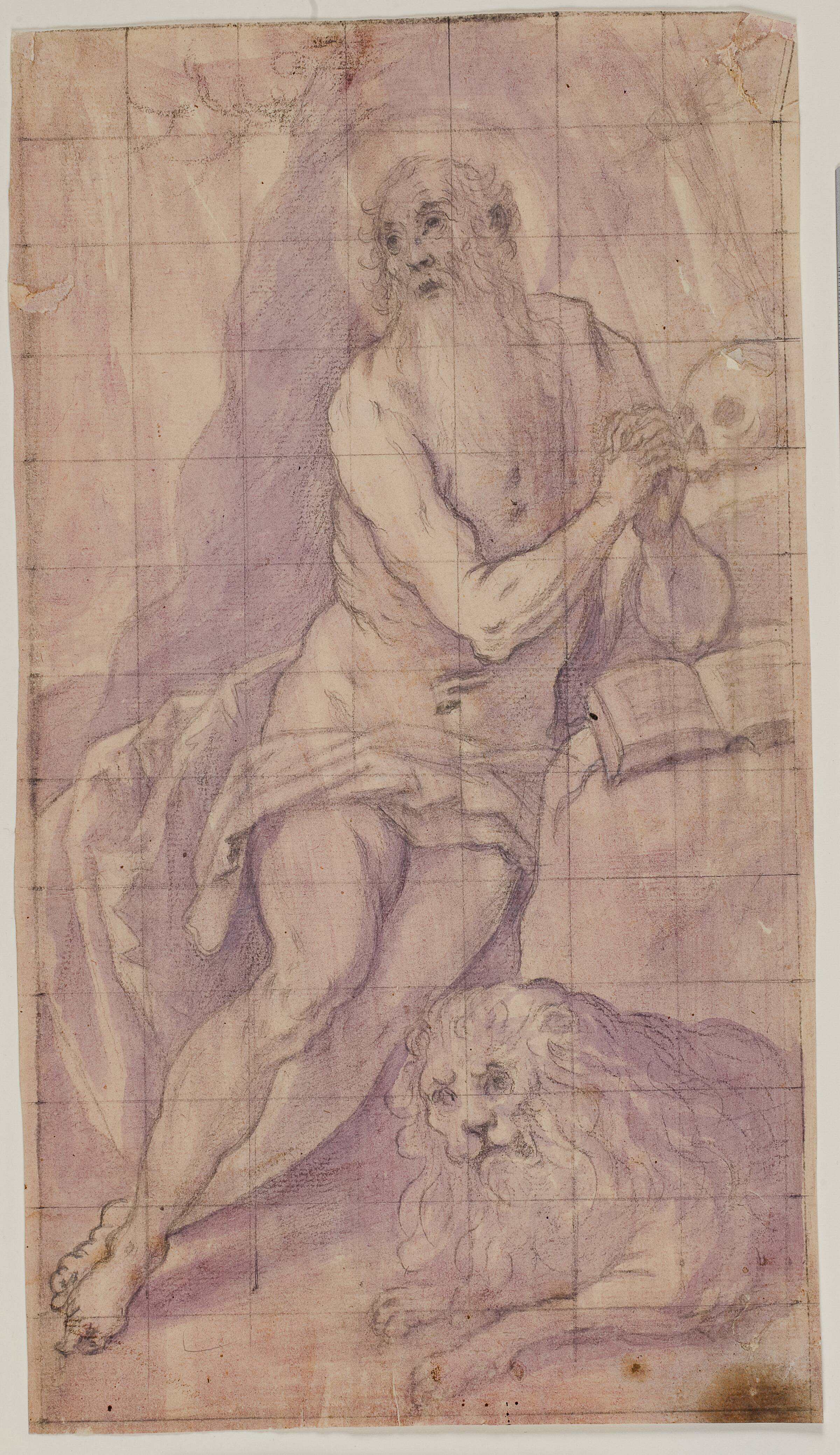 Den hellige Hieronymus i ørkenen, Giovanni de Vecchi, 1536-1615