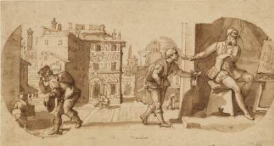Taddeo Zuccaros afvises af Francesco il Sant'Agnolo