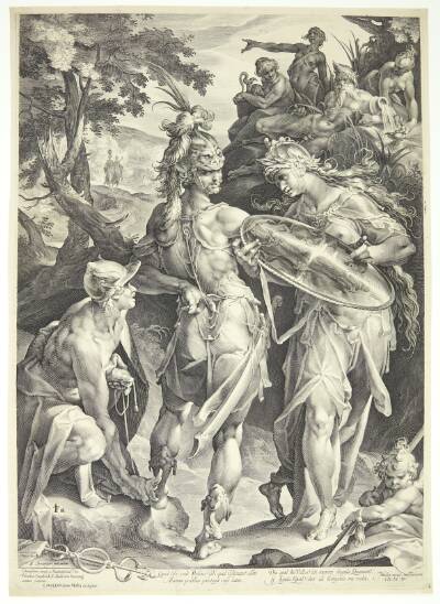 Perseus udrustes af Minerva og Merkur