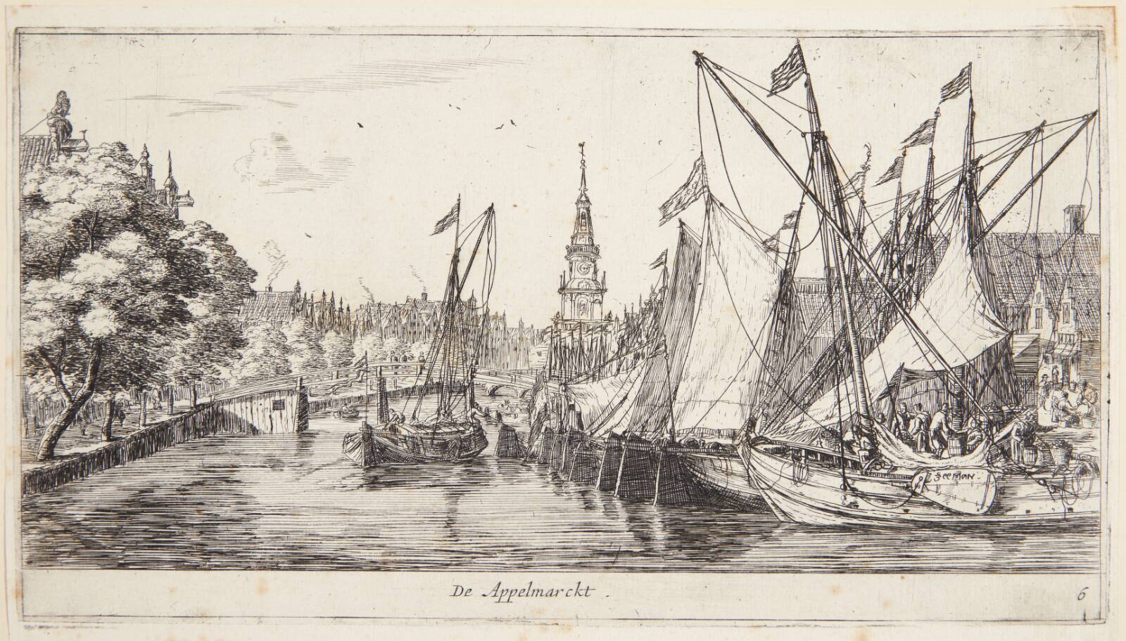 Appelmarkt i Amsterdam, Reinier Zeeman, 1659-1662
