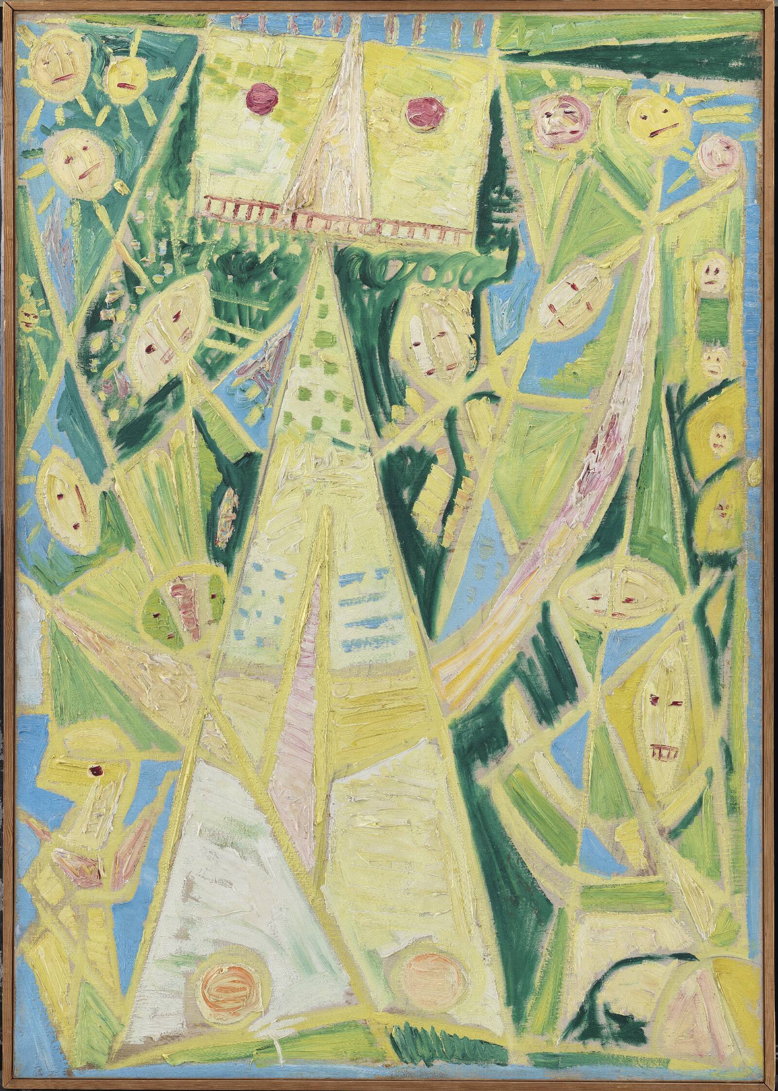 Maske i grønt, Egill Jacobsen, 1944