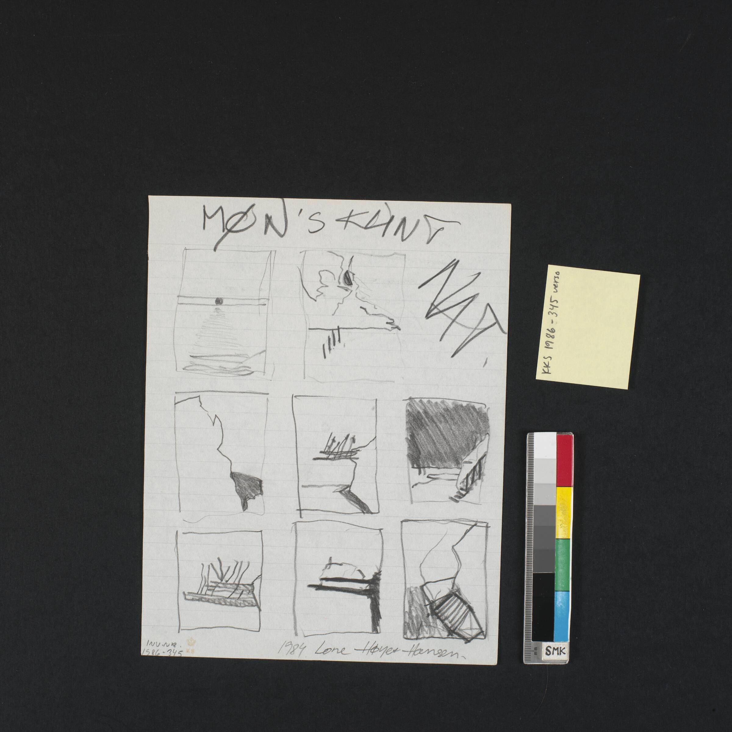 Tegning, Lone Høyer Hansen, 1984