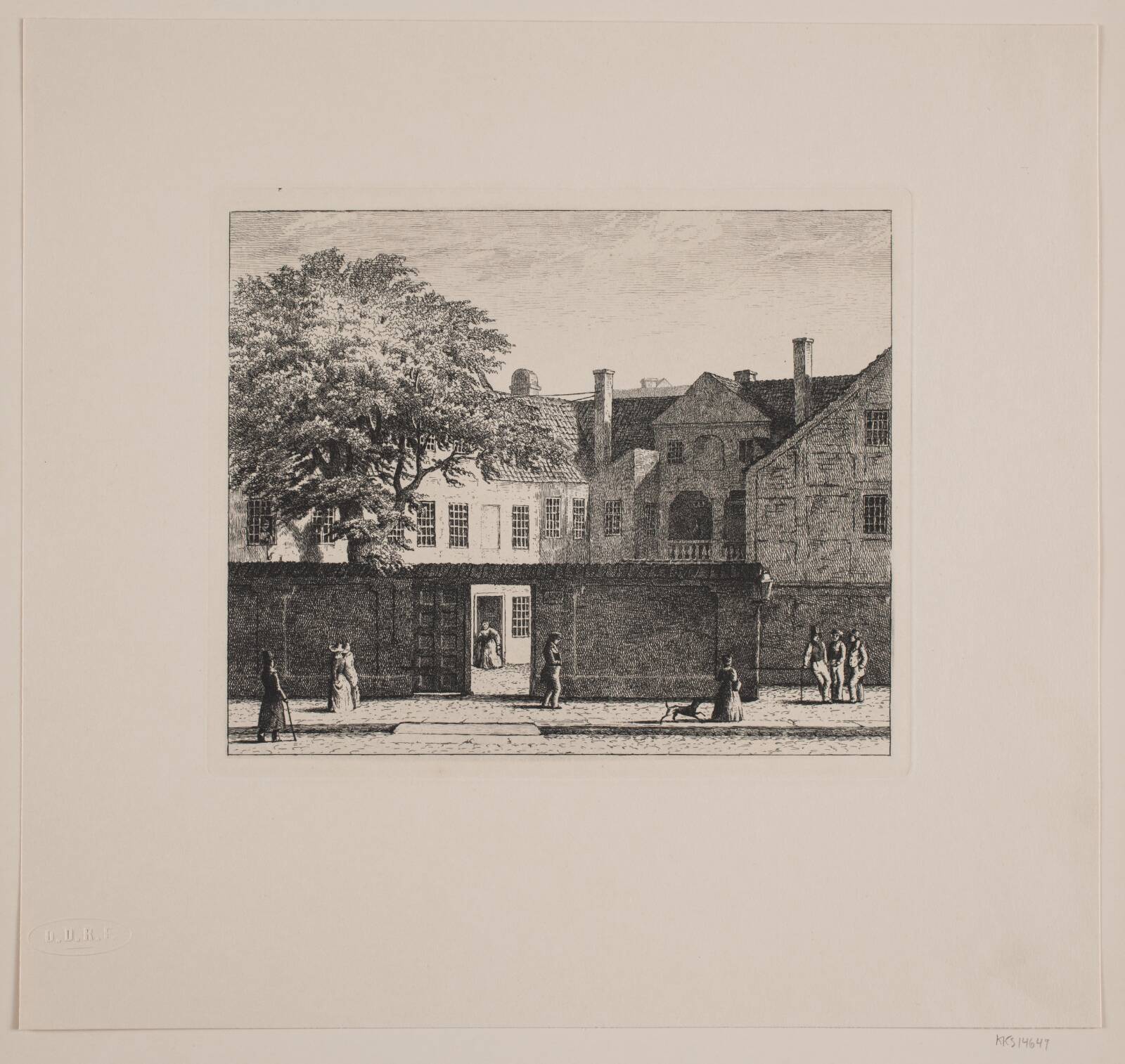 Collins gård i Bredgade, Carl Frederik Bartsch, 1833-1895