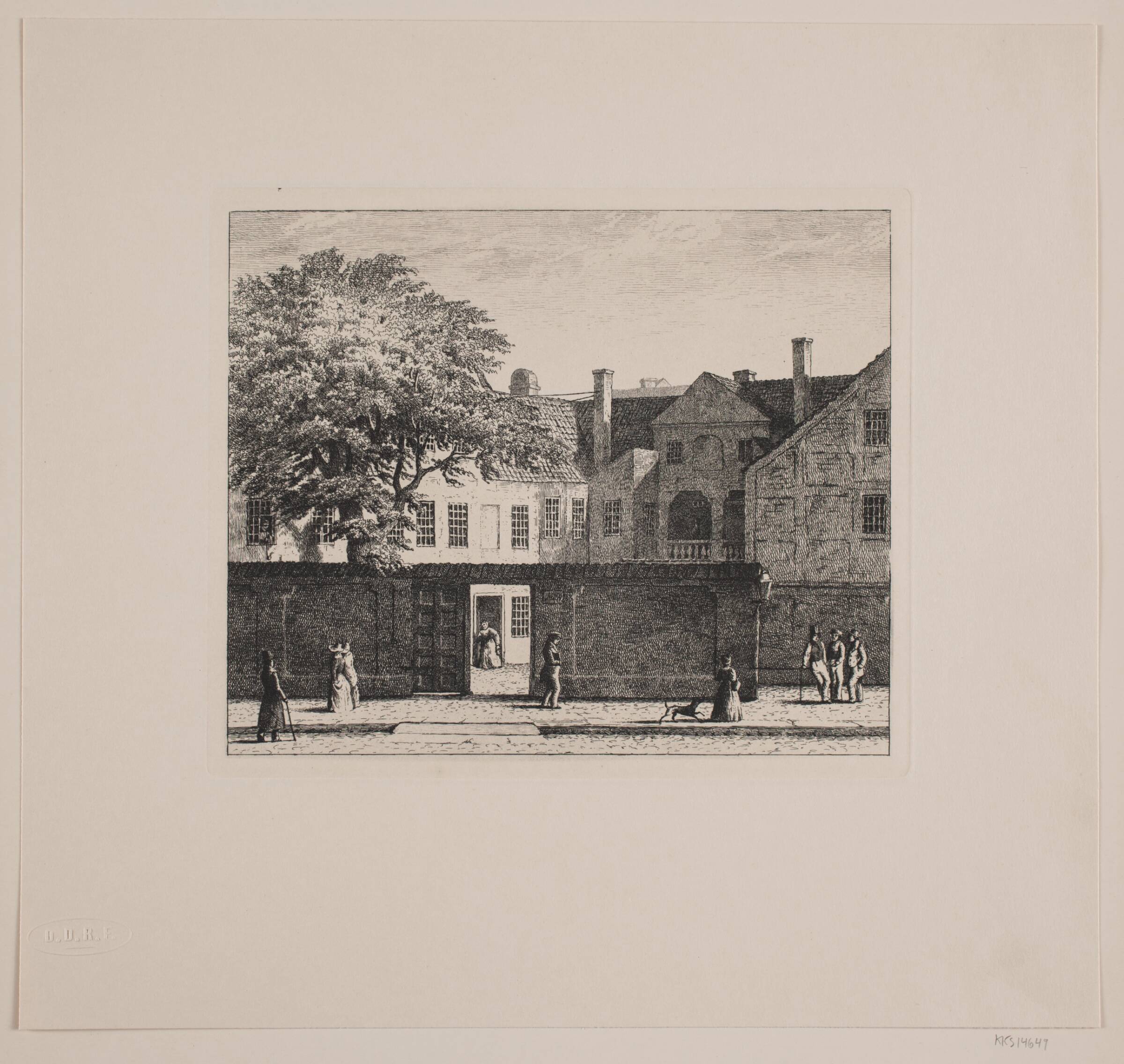Collins gård i Bredgade, Carl Frederik Bartsch, 1833-1895