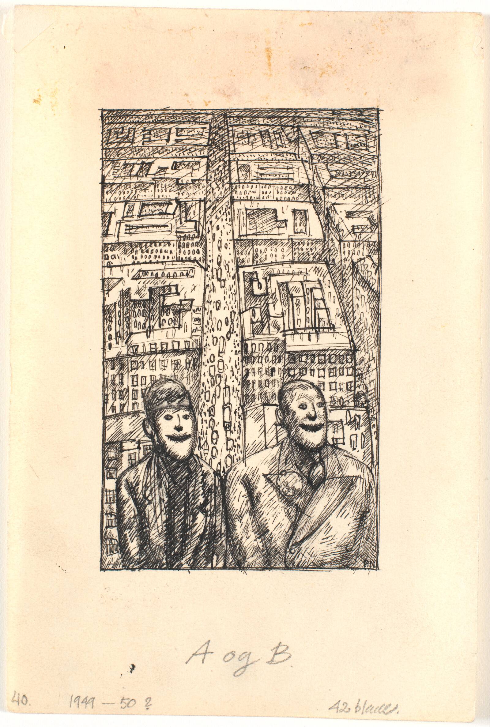 En maske!, Palle Nielsen, 1949-1950