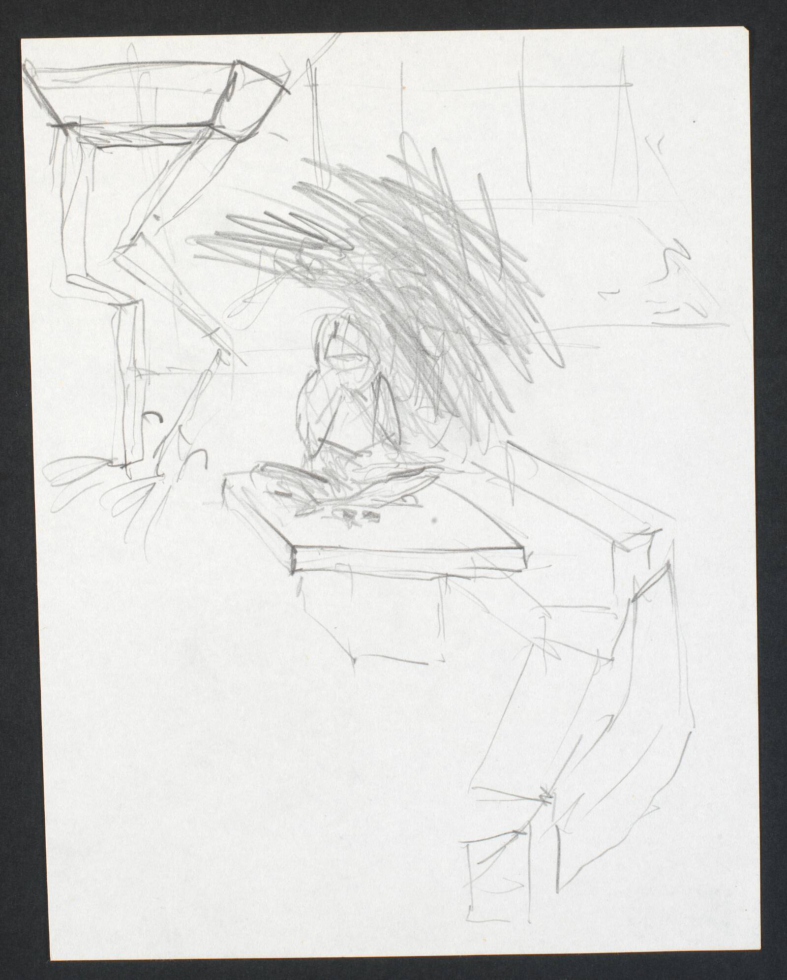 Tegning, Lone Høyer Hansen, 1984