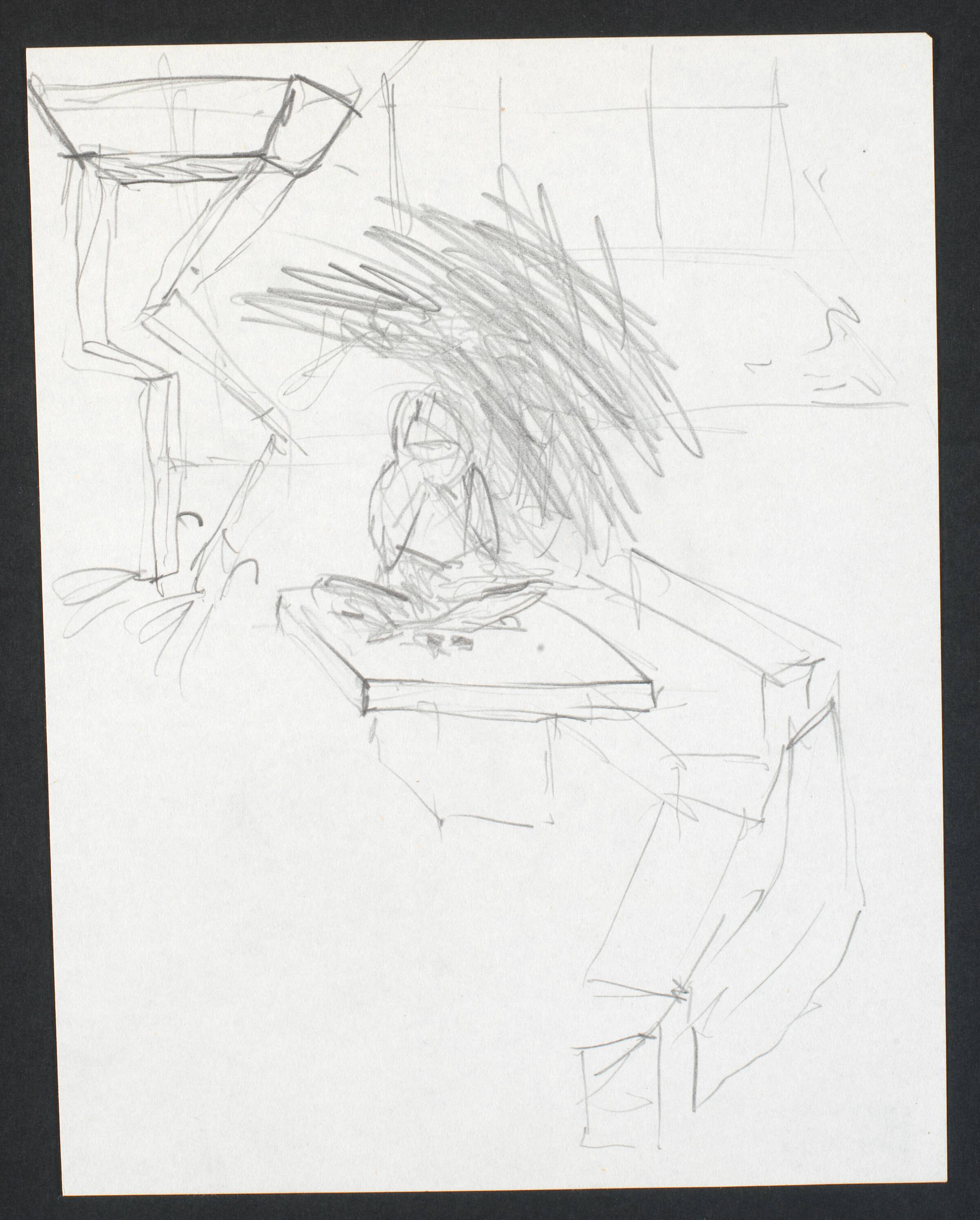 Tegning, Lone Høyer Hansen, 1984