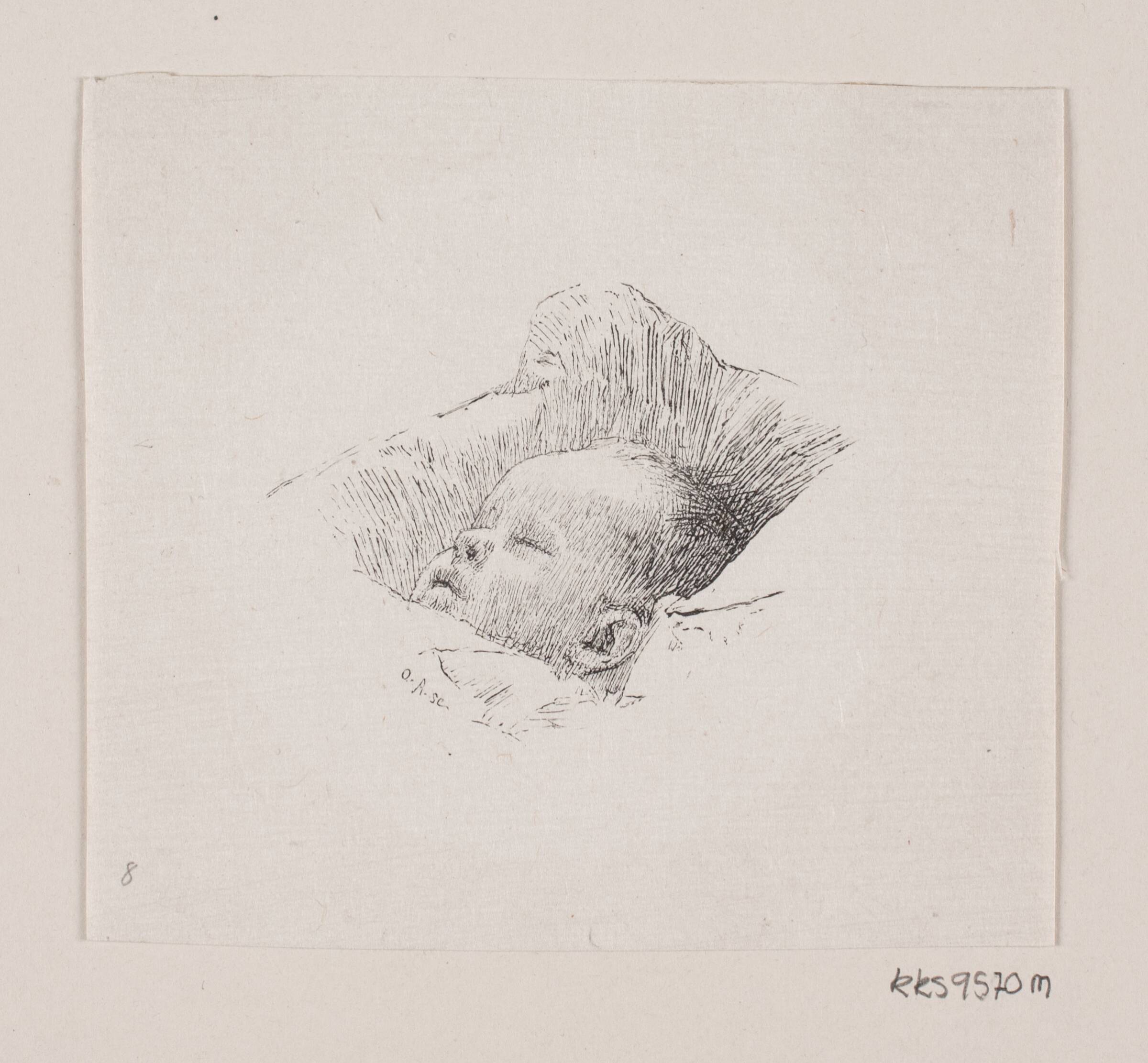 To Barnehoveder, Oscar Andersen, 1848-1907