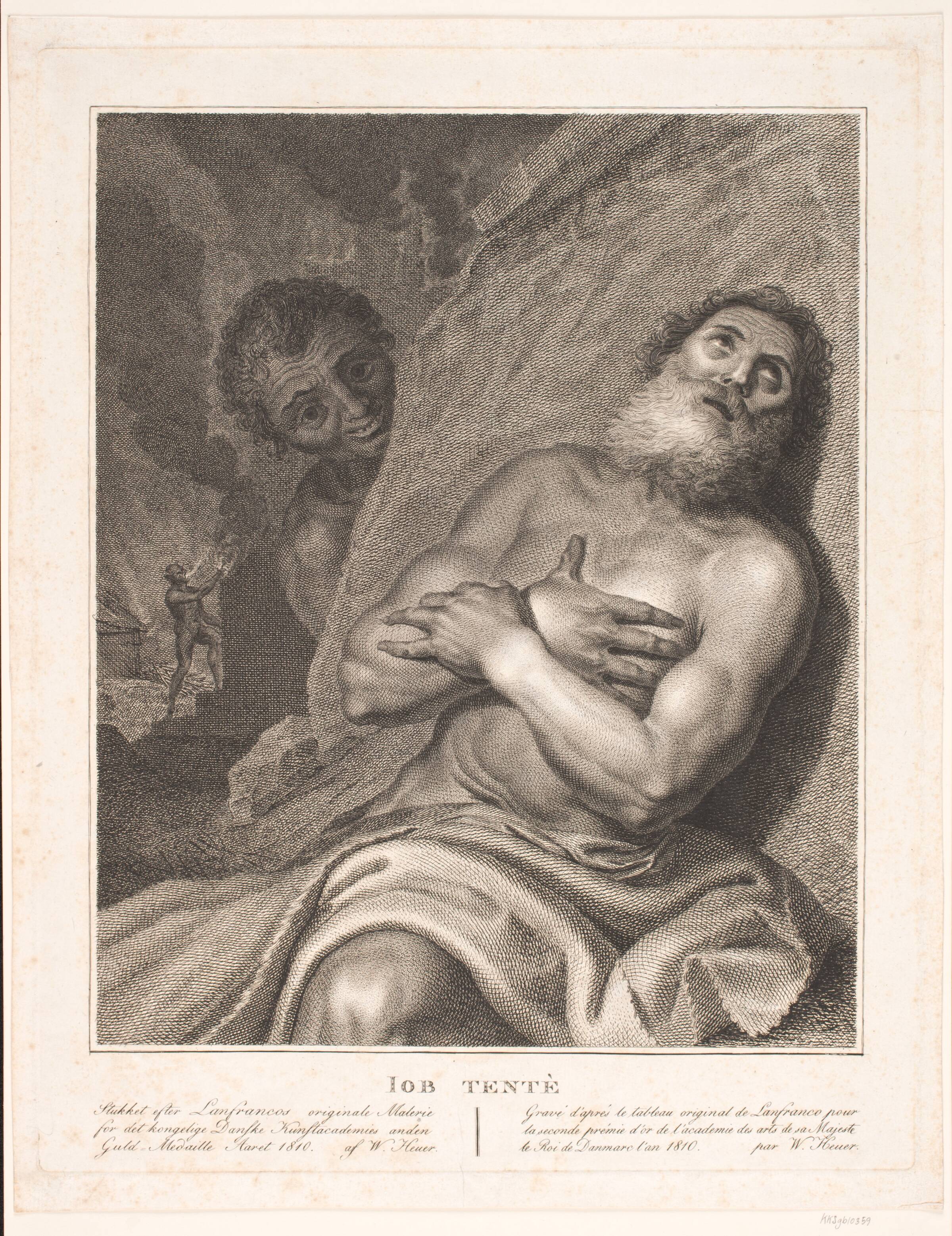 Job i fristelse, WIlhelm Heuer, 1810