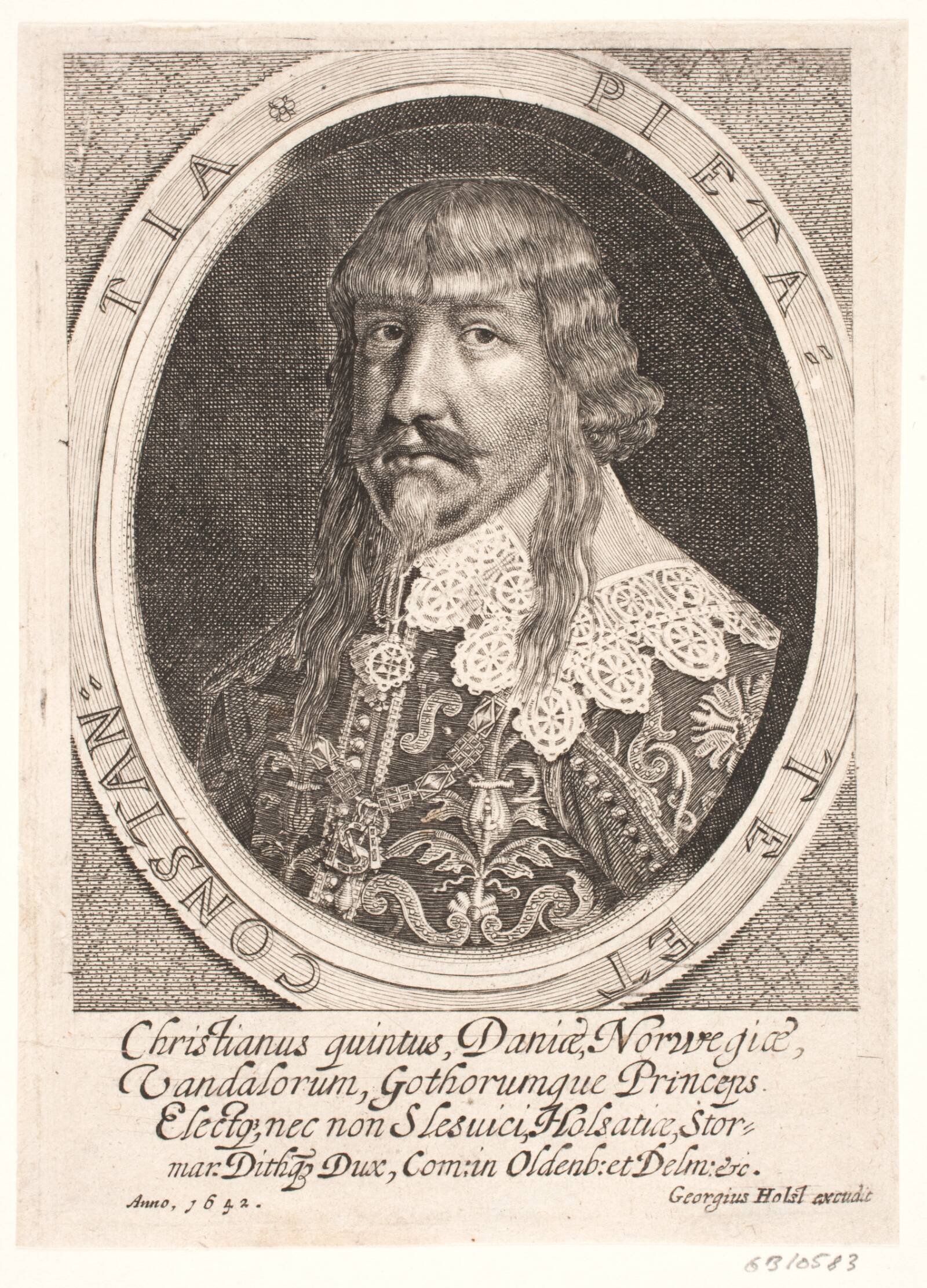 Den udvalgte prins Christian, Simon de Pas, 1642