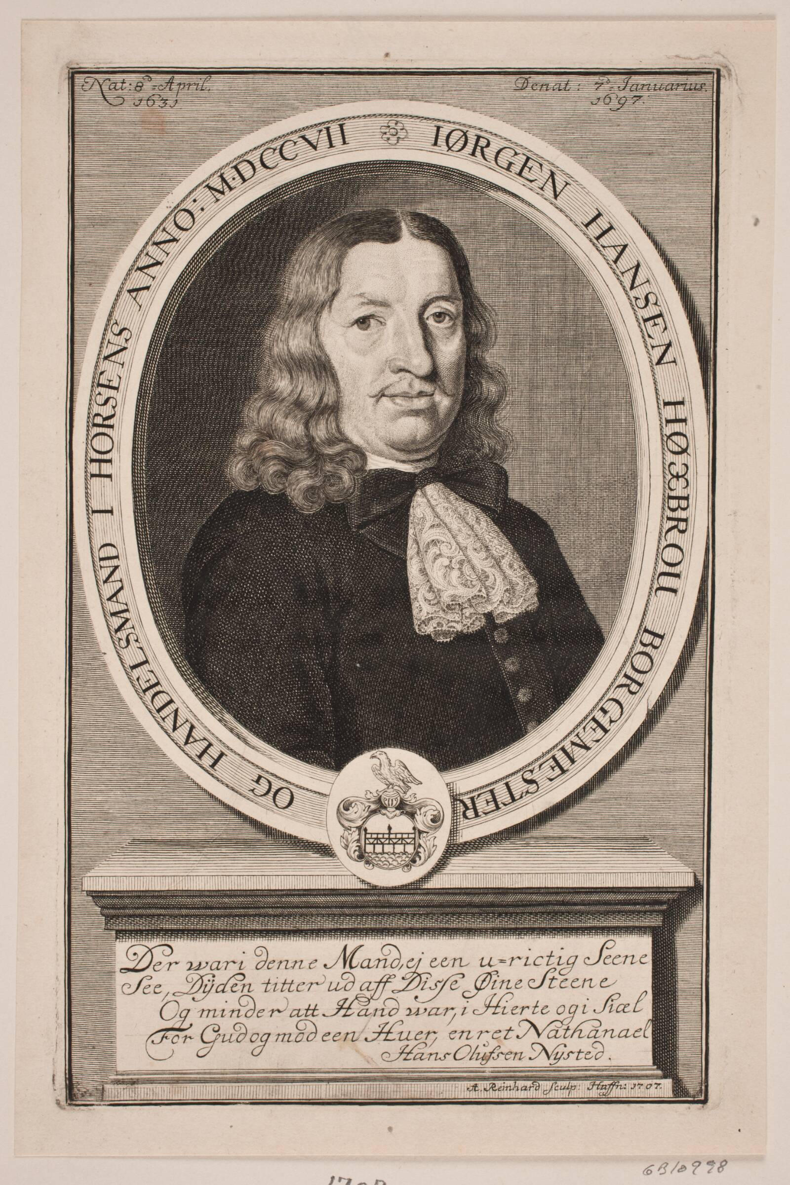 Jørgen Hansen Høxbrou, Andreas Reinhardt, 1707