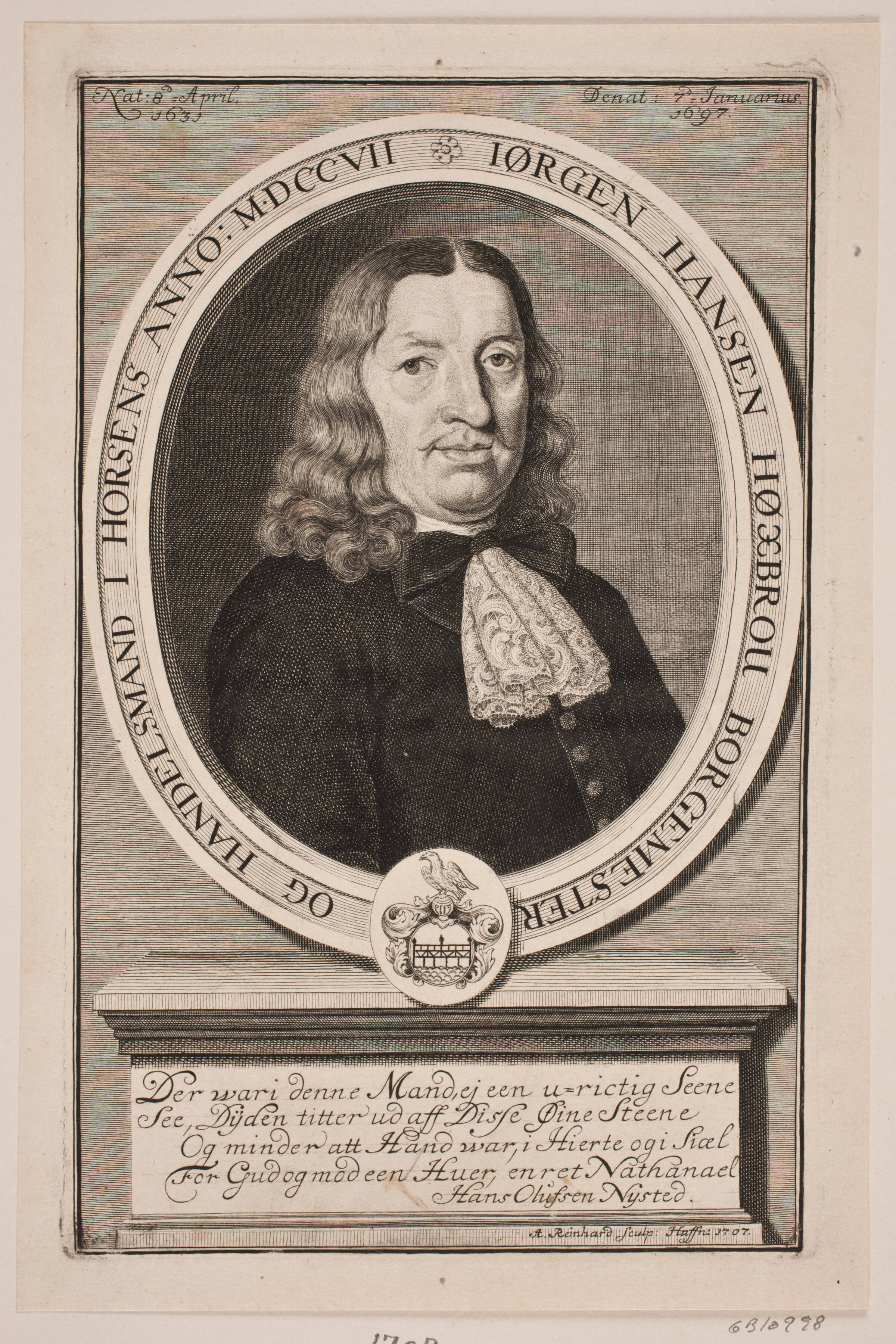 Jørgen Hansen Høxbrou, Andreas Reinhardt, 1707