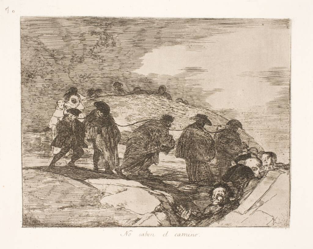 De ved ikke hvorhen (70), Francisco de Goya, 1810-1820