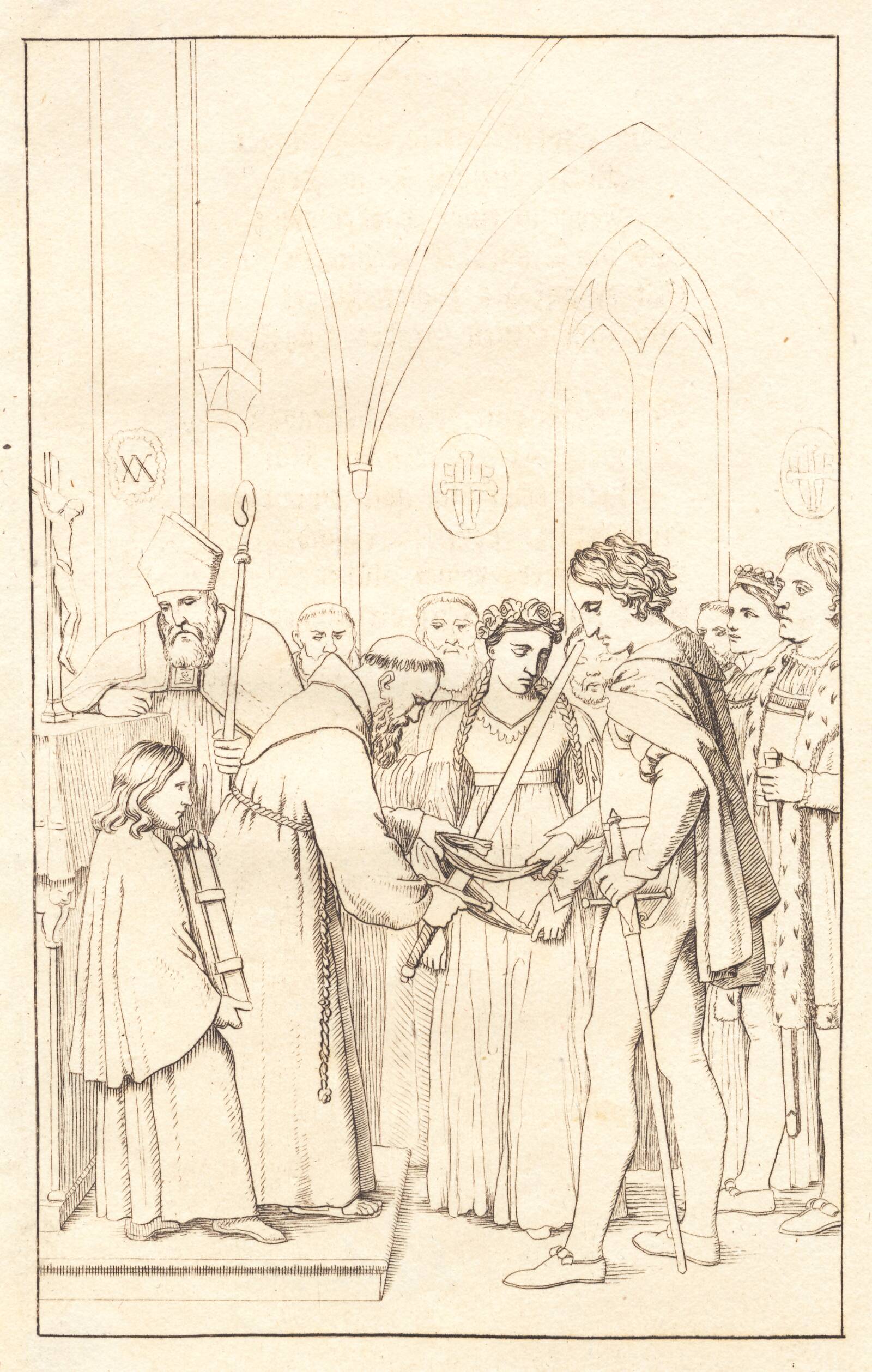 Axel og Valborg. 3. akt., C.W. Eckersberg, 1824