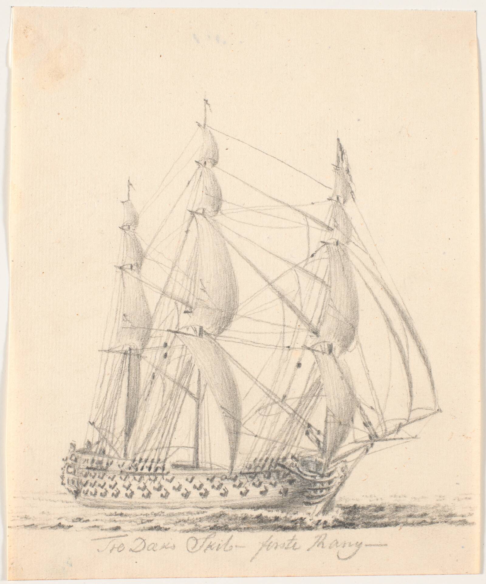 Tre Dæks Skib - første Rang -, C.A. Lorentzen, 1746-1828