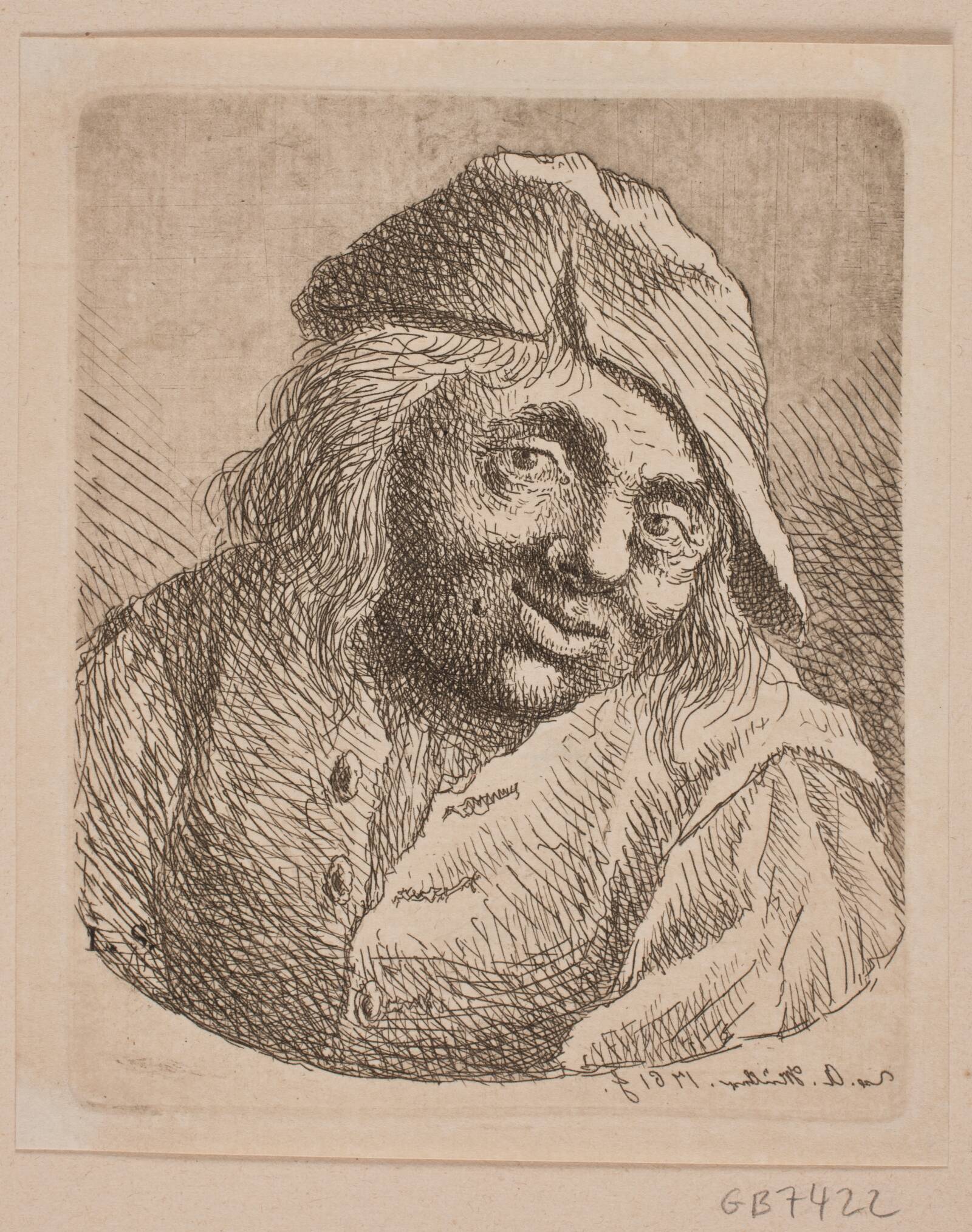 Brystbillede af en bonde, W.A. Müller, 1761