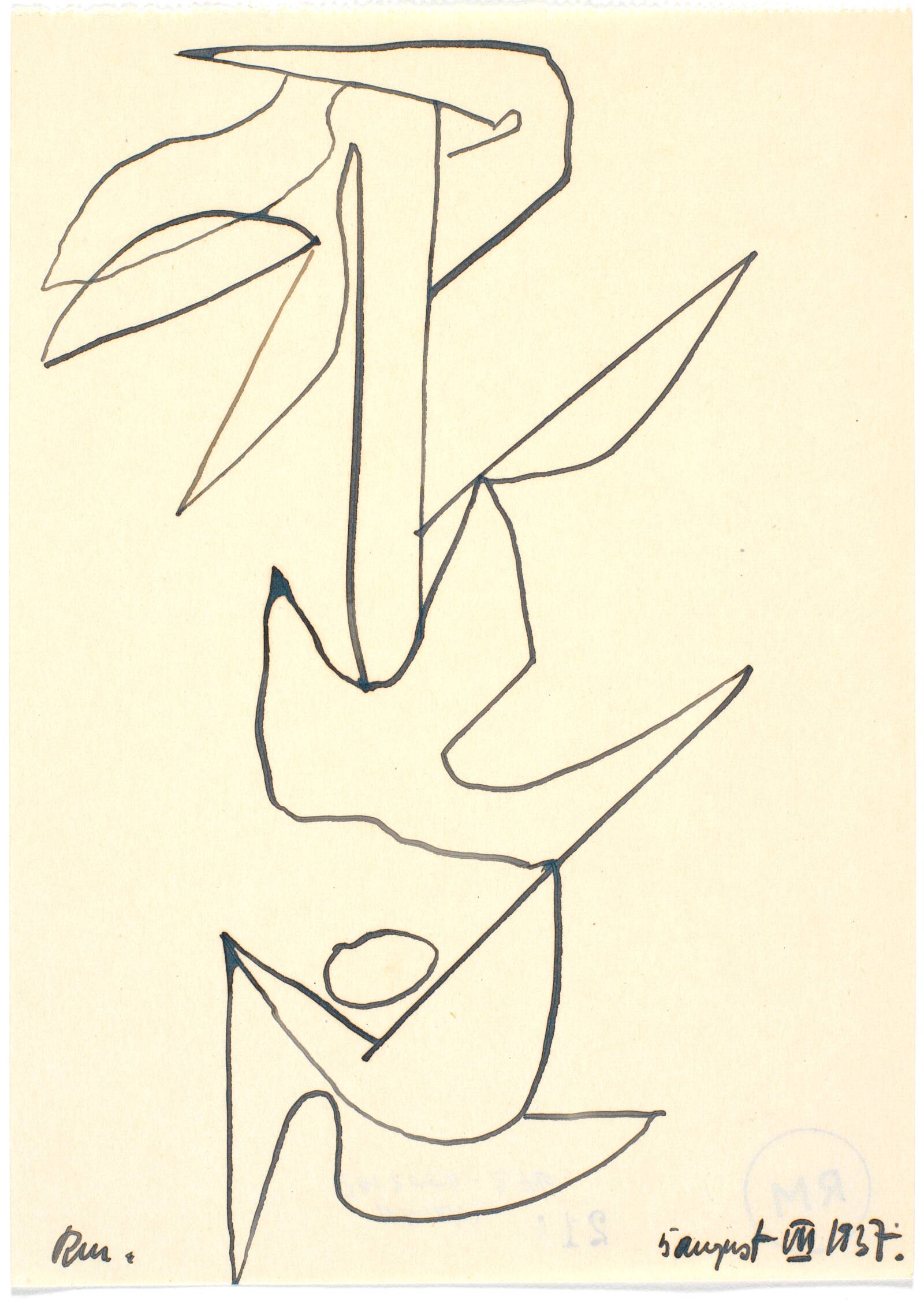 Botanisk figuration, Richard Mortensen, 1937