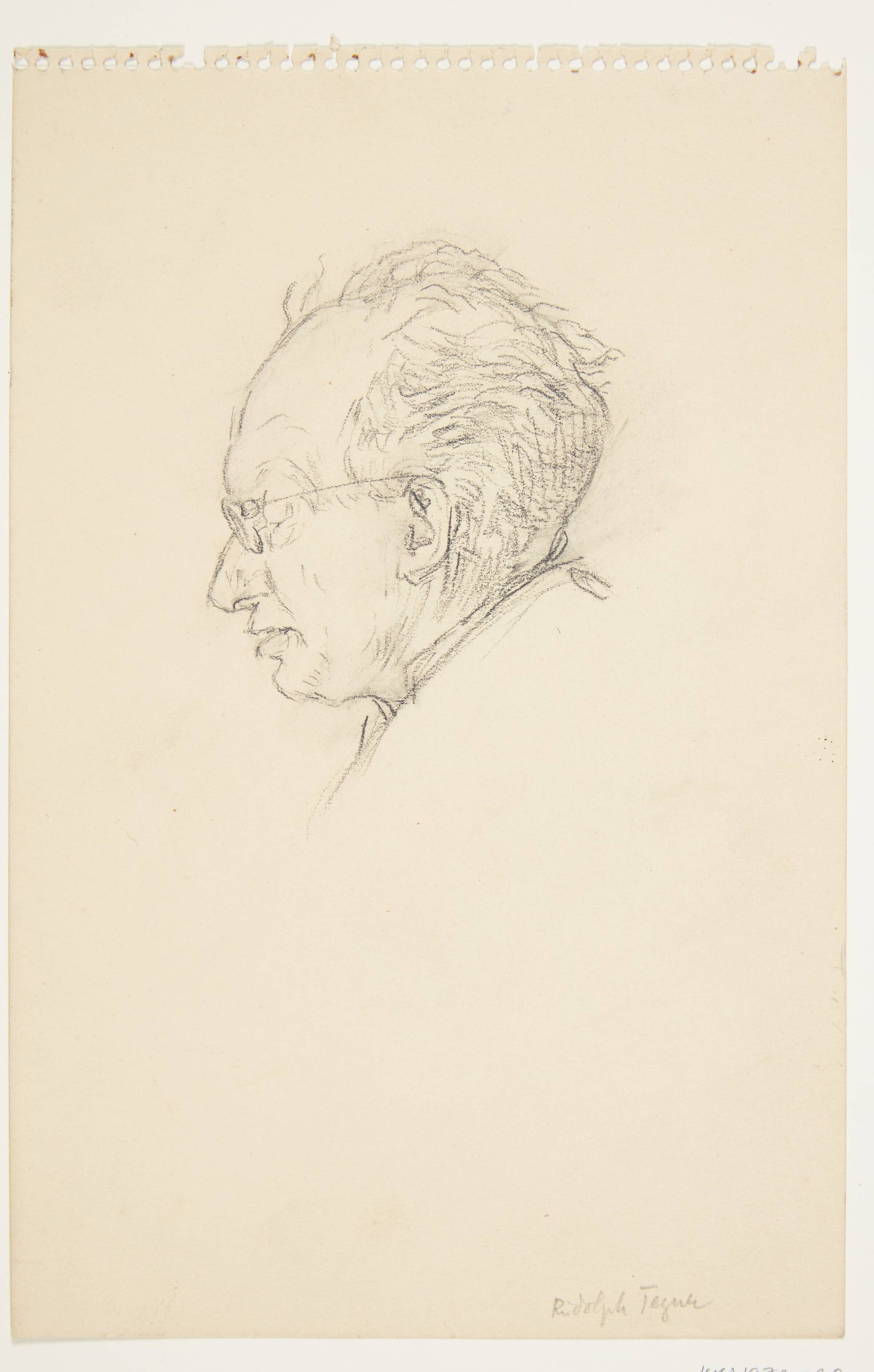 Portræt af billedhuggeren Rudolph Tegner, Anne Marie Telmányi, 1913-1917